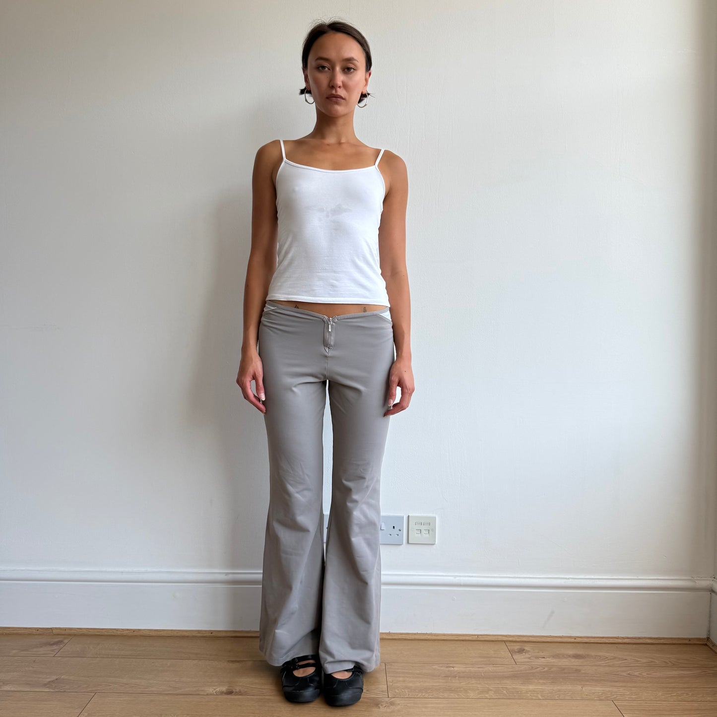 Taupe USA pro zip front yoga pants - Size M