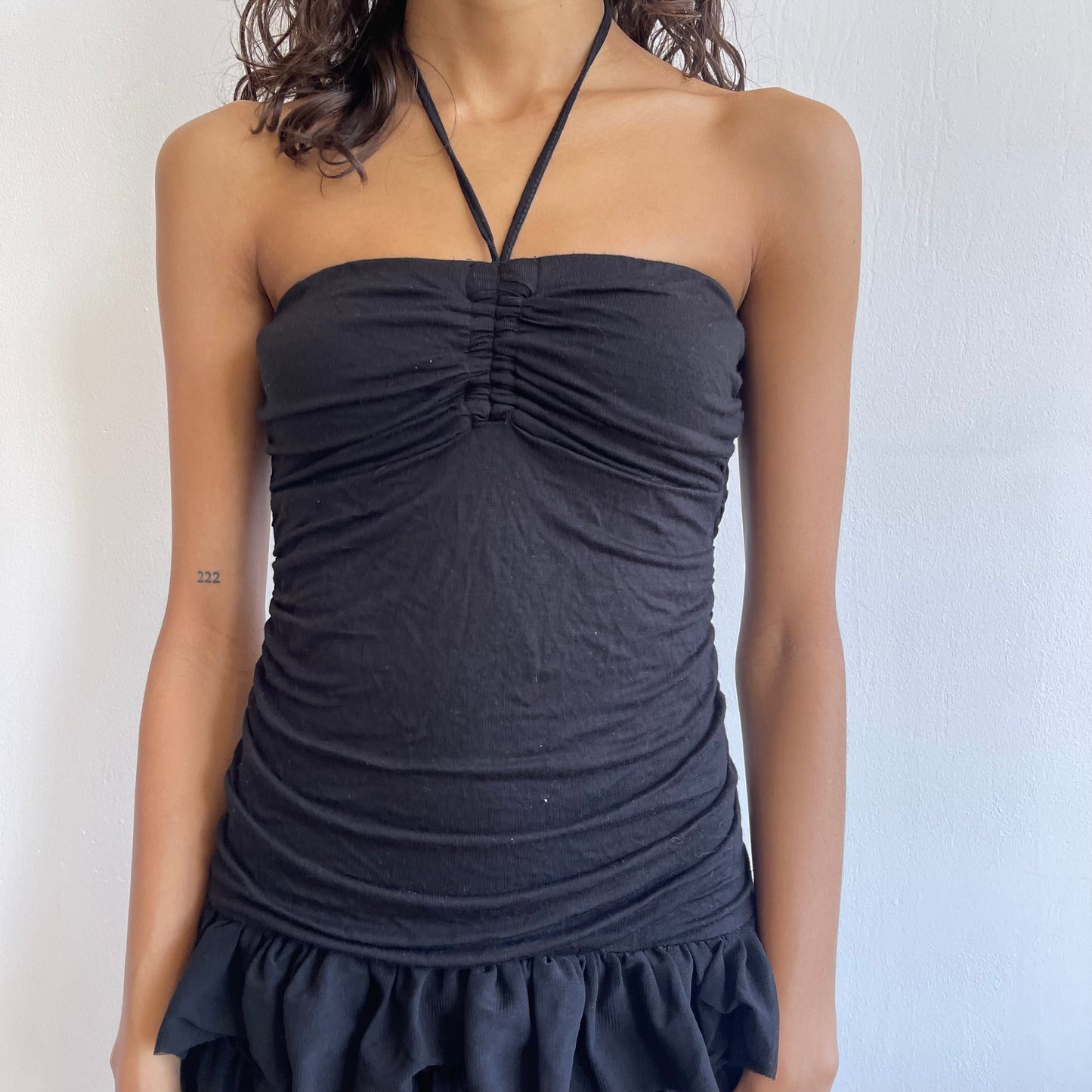 Black ruffle salsa dress - Size XS
