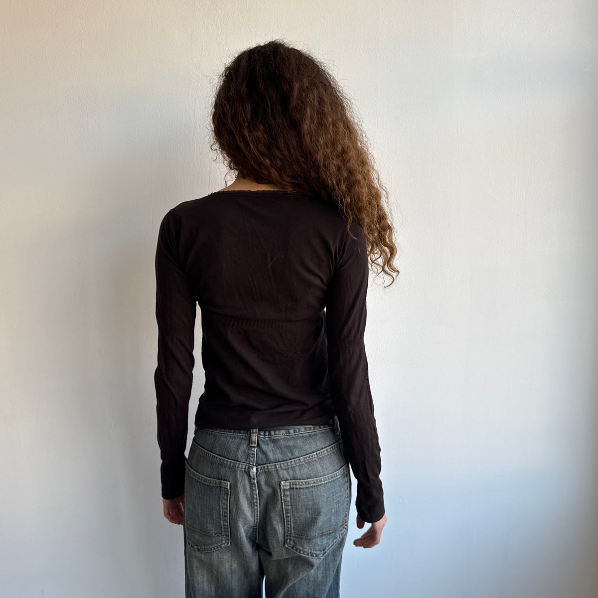 Brown MFG long sleeve top - Size M