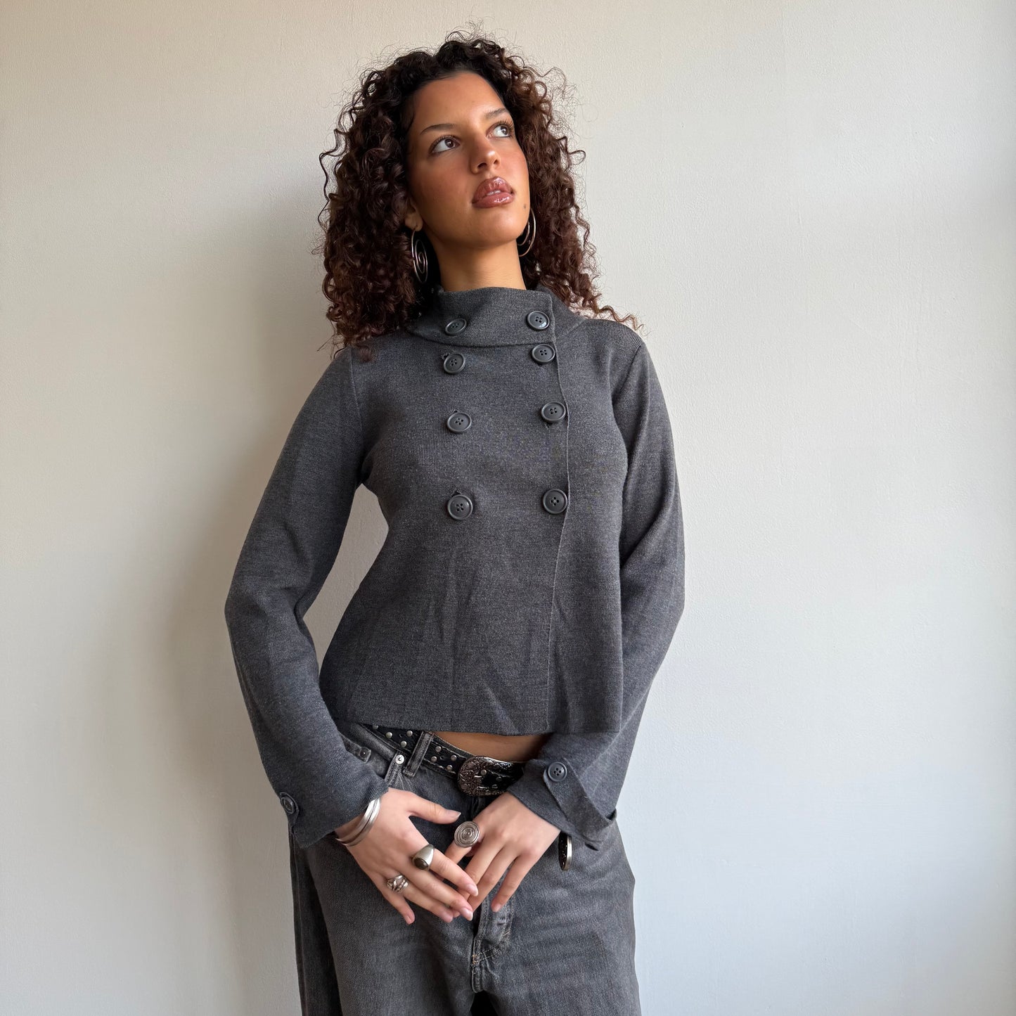 Grey pea knit - Size S