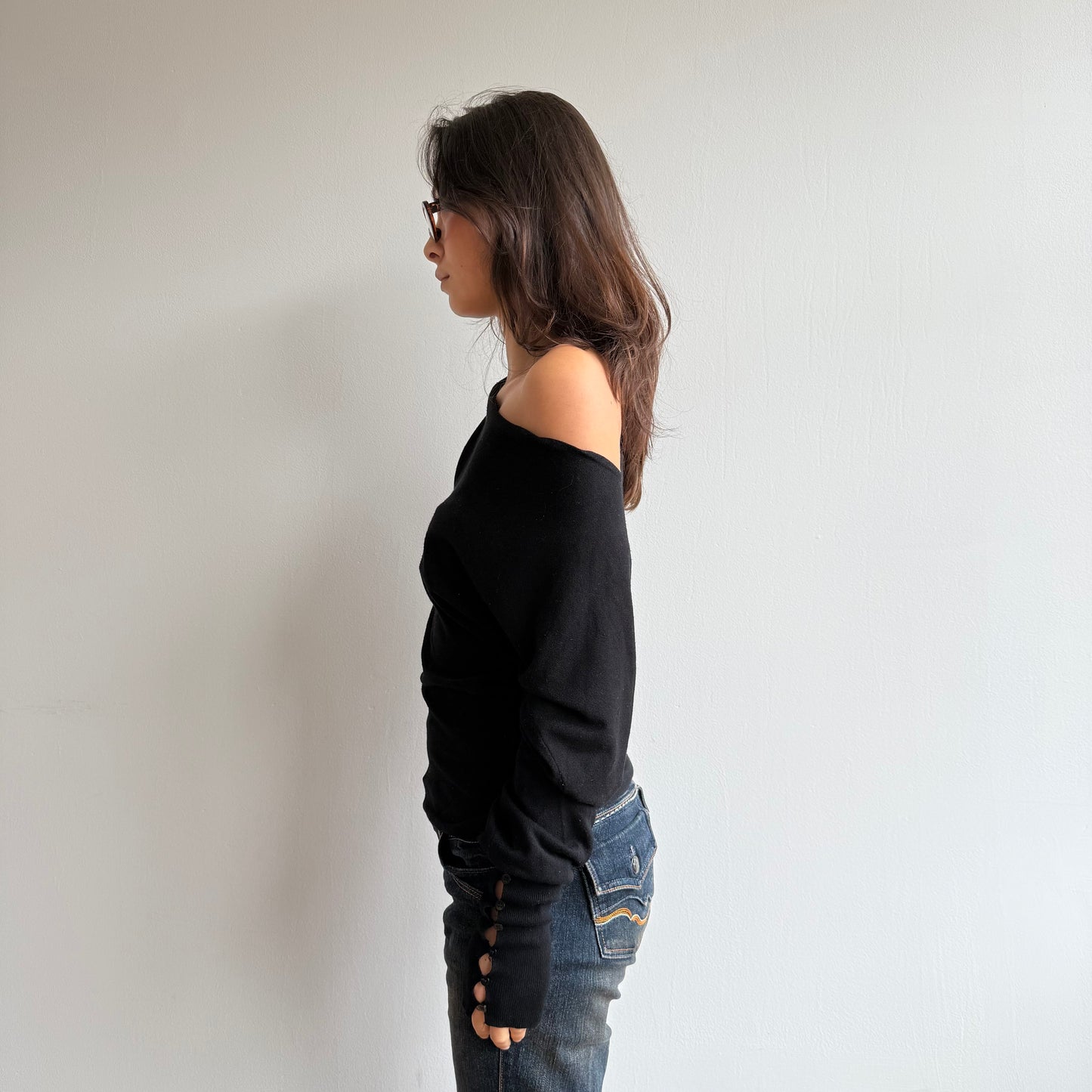Black slouchy knit - Size S