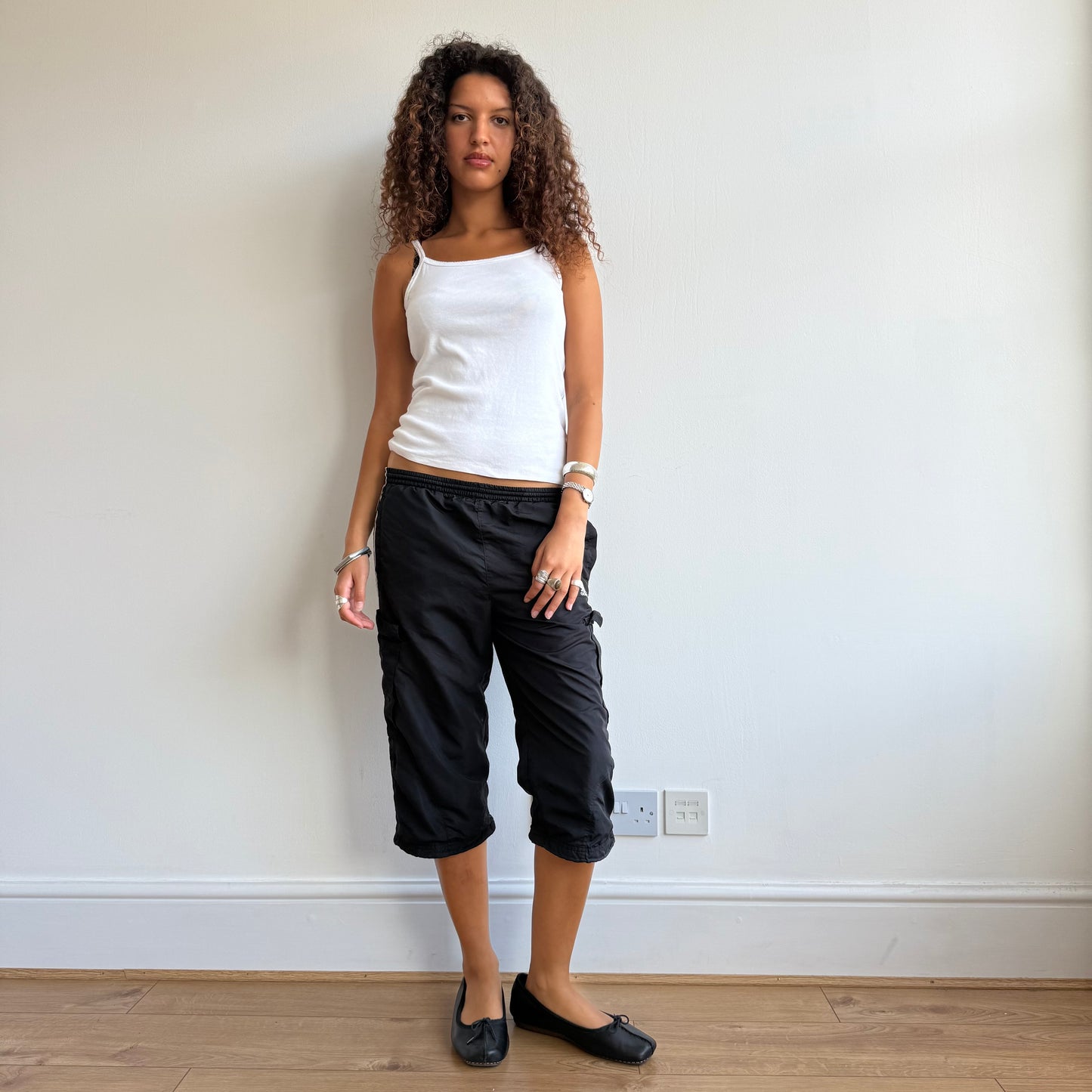 Black Adidas capris - Size M