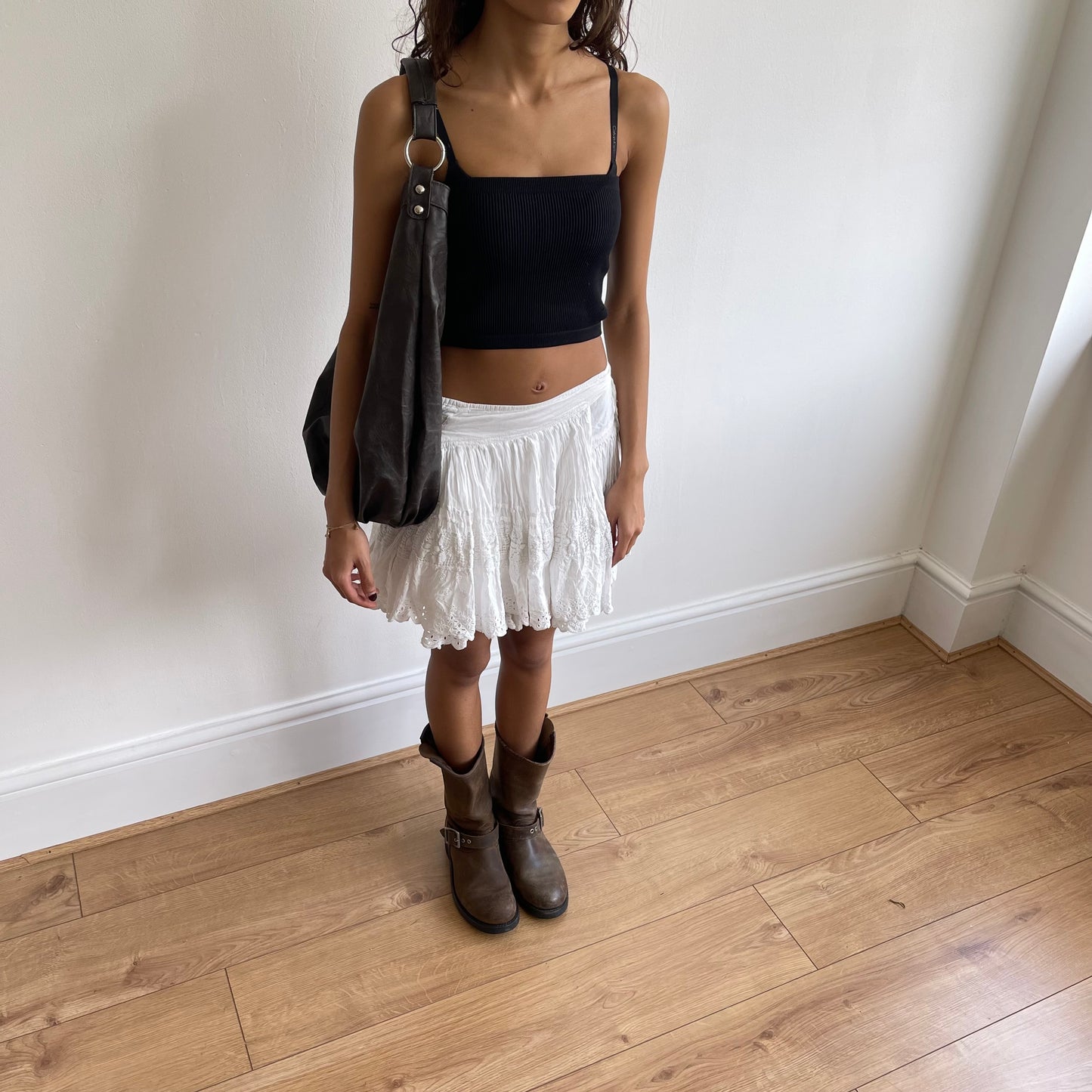 Broderie wrap skirt - Size S