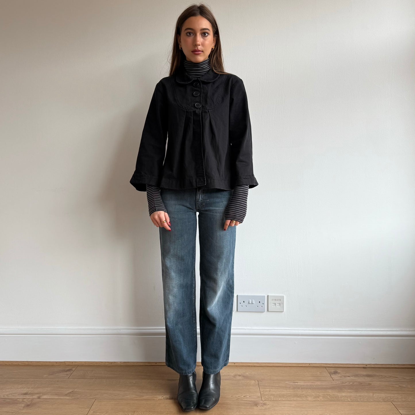 Black peacoat - Size M