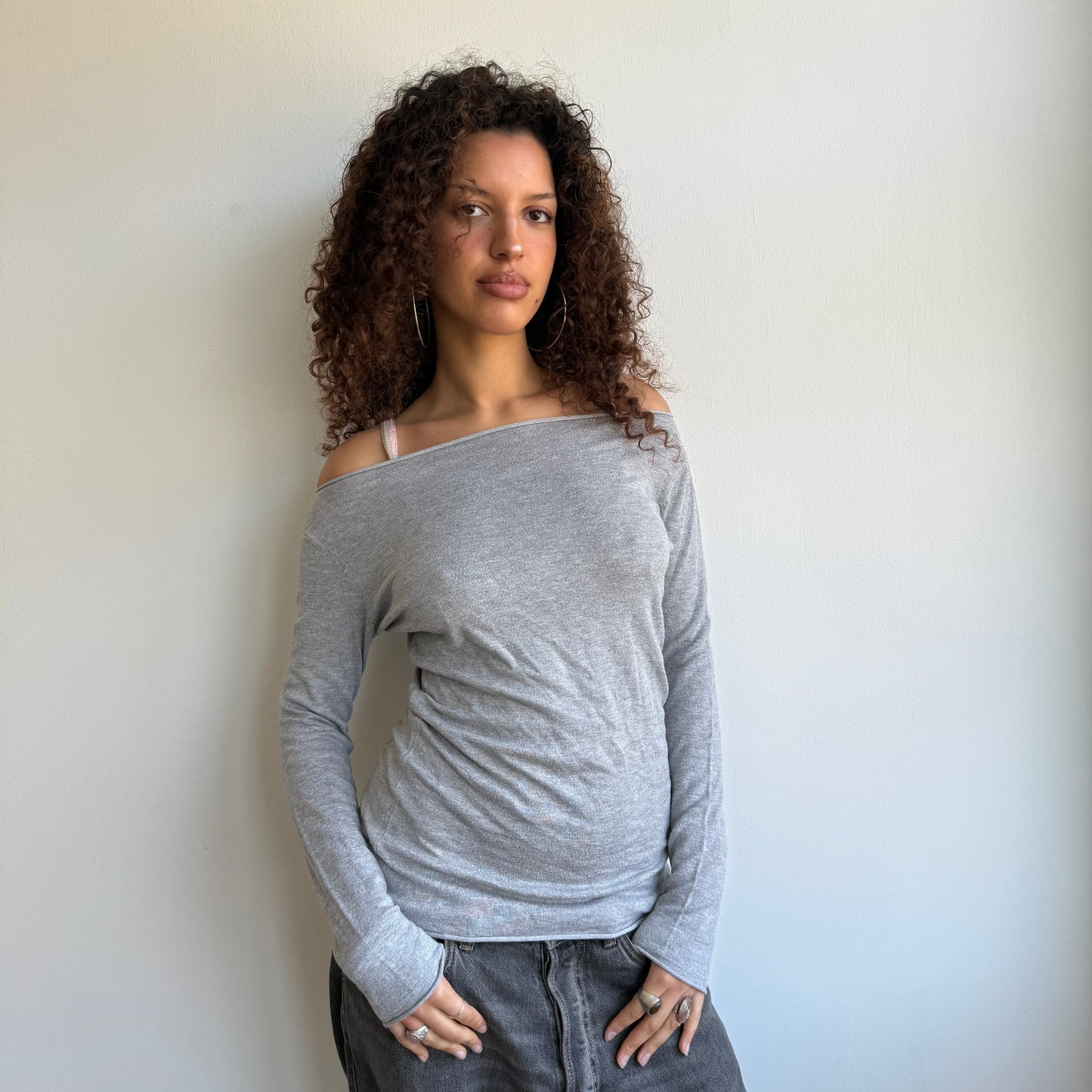 Grey slouchy knit - Size S