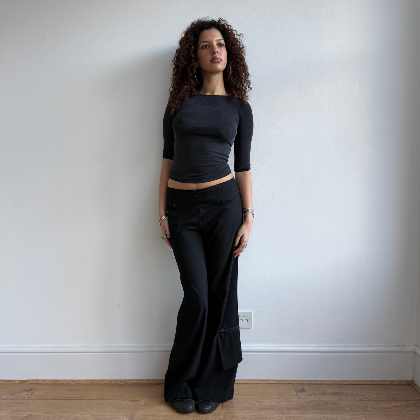 Cop Copine black cargo trousers - Size S