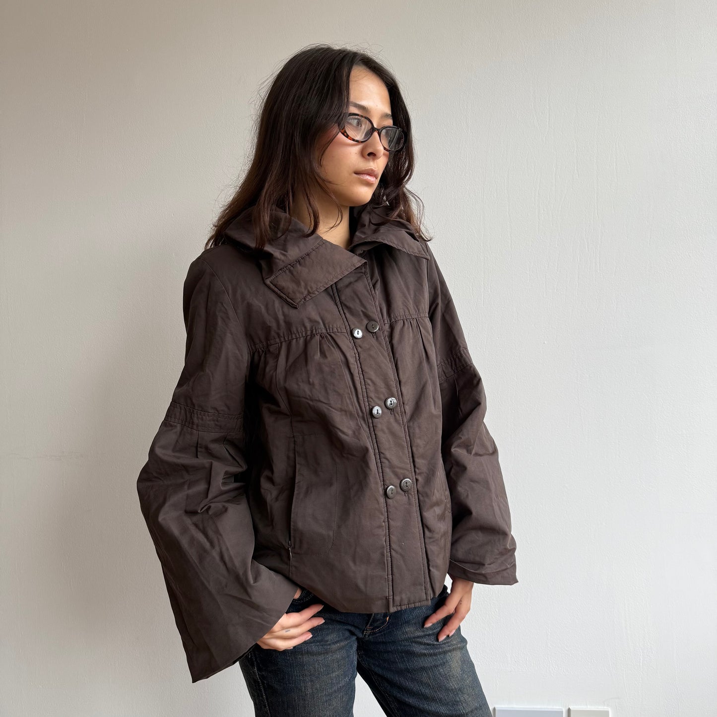 Brown archival puffer - Size S