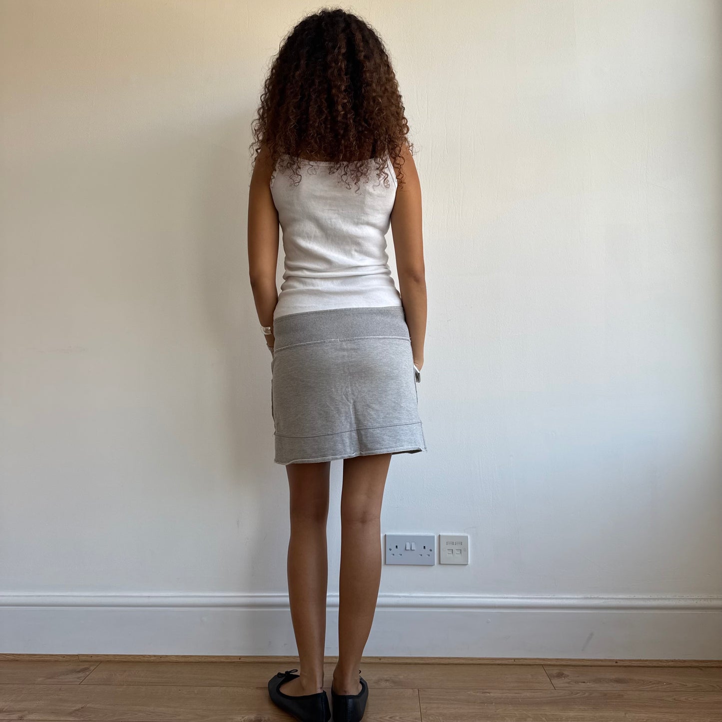 Grey sporty mini skirt - Size M