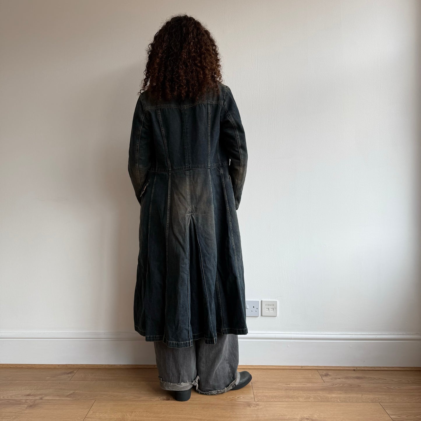 Long denim trench - Size S