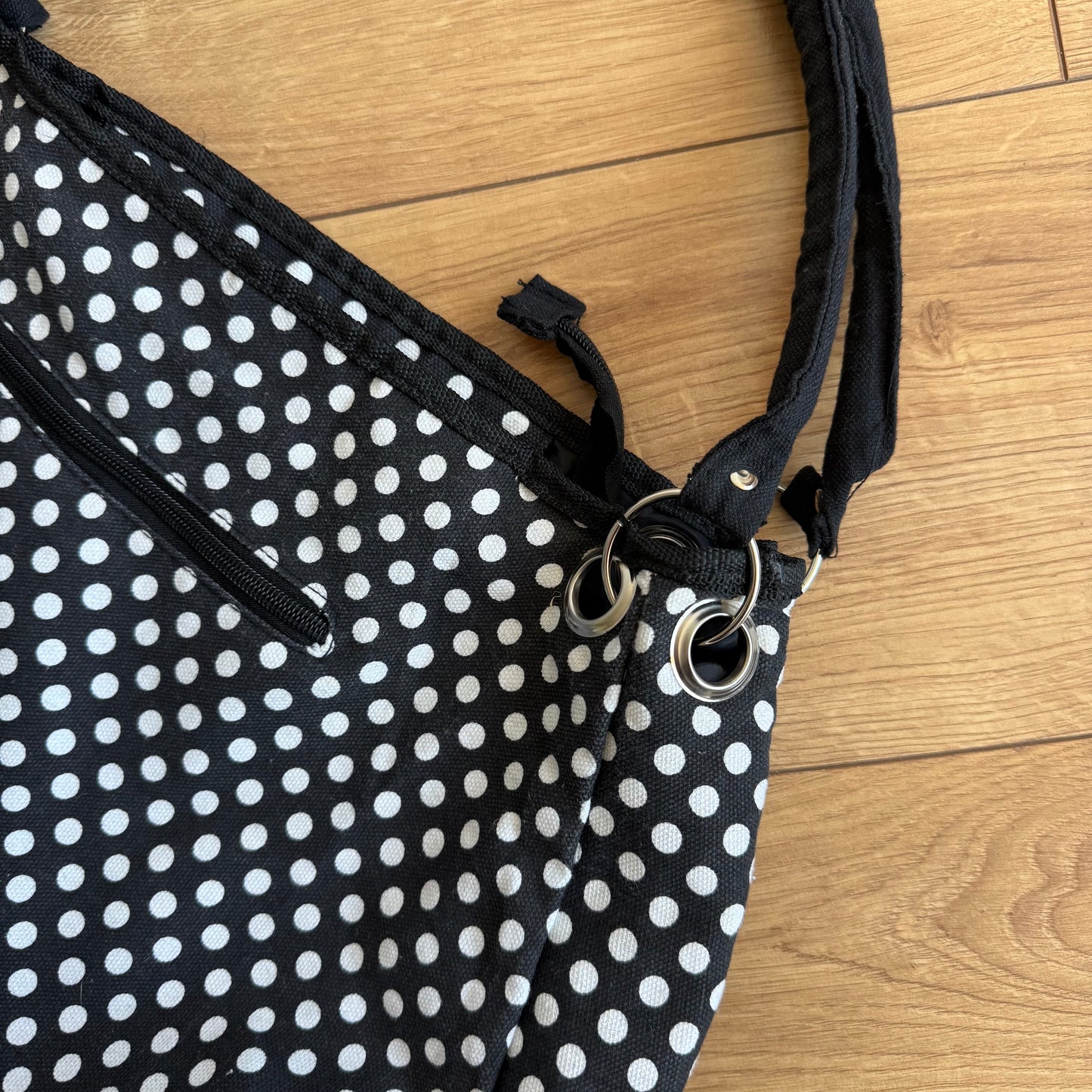 Polka dot tote bag