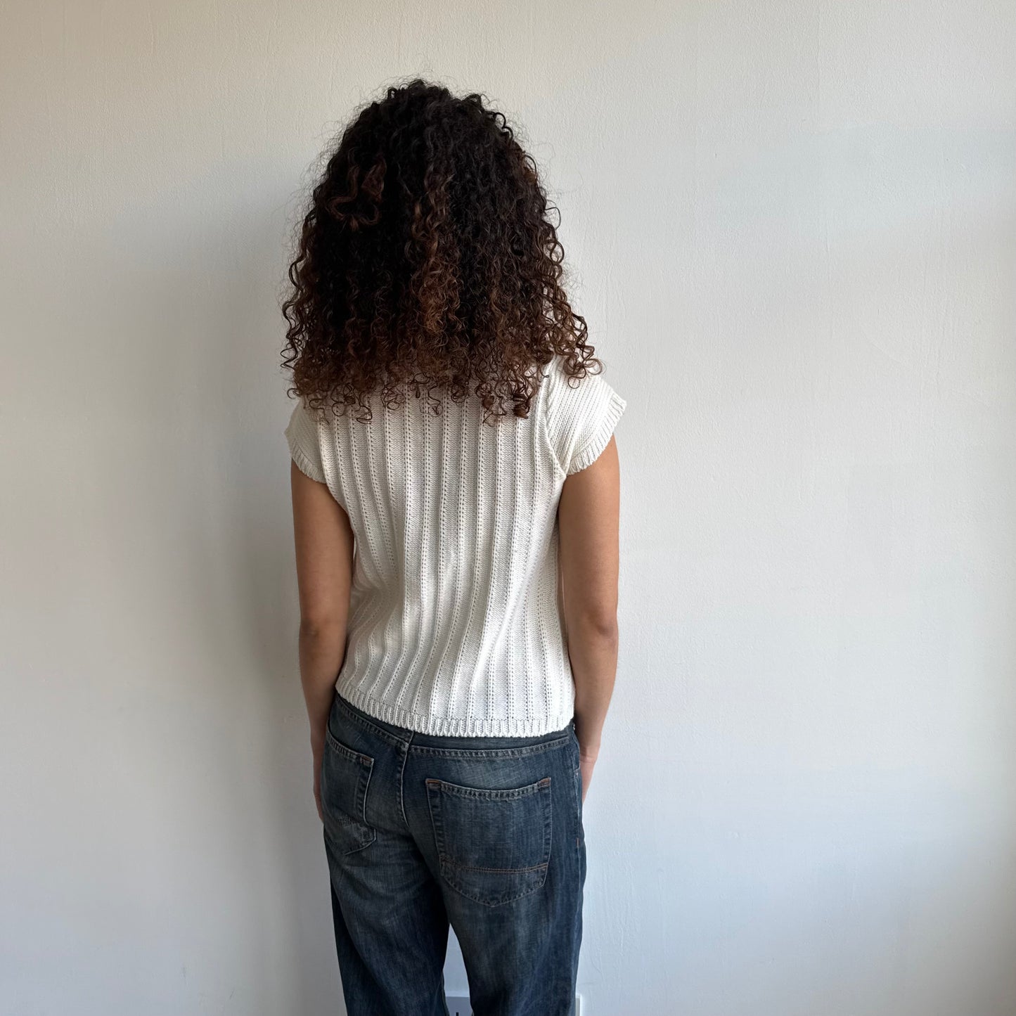 Giant button knit Cardi - Size S