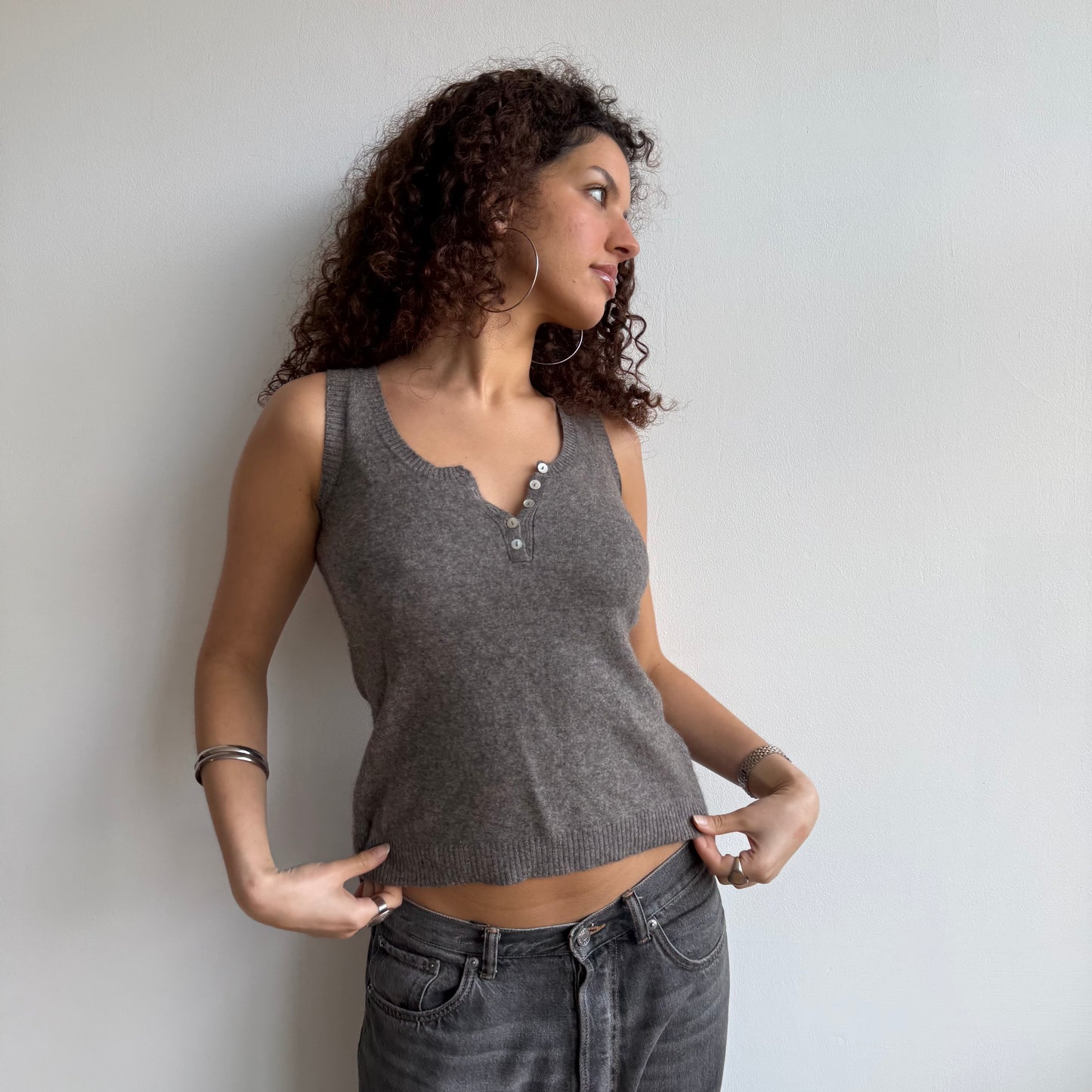 Brown cashmere vest - Size S