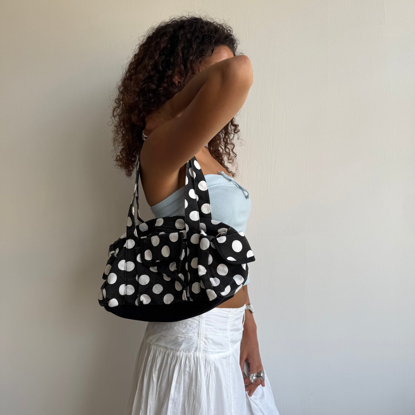 Polka dot bowling bag