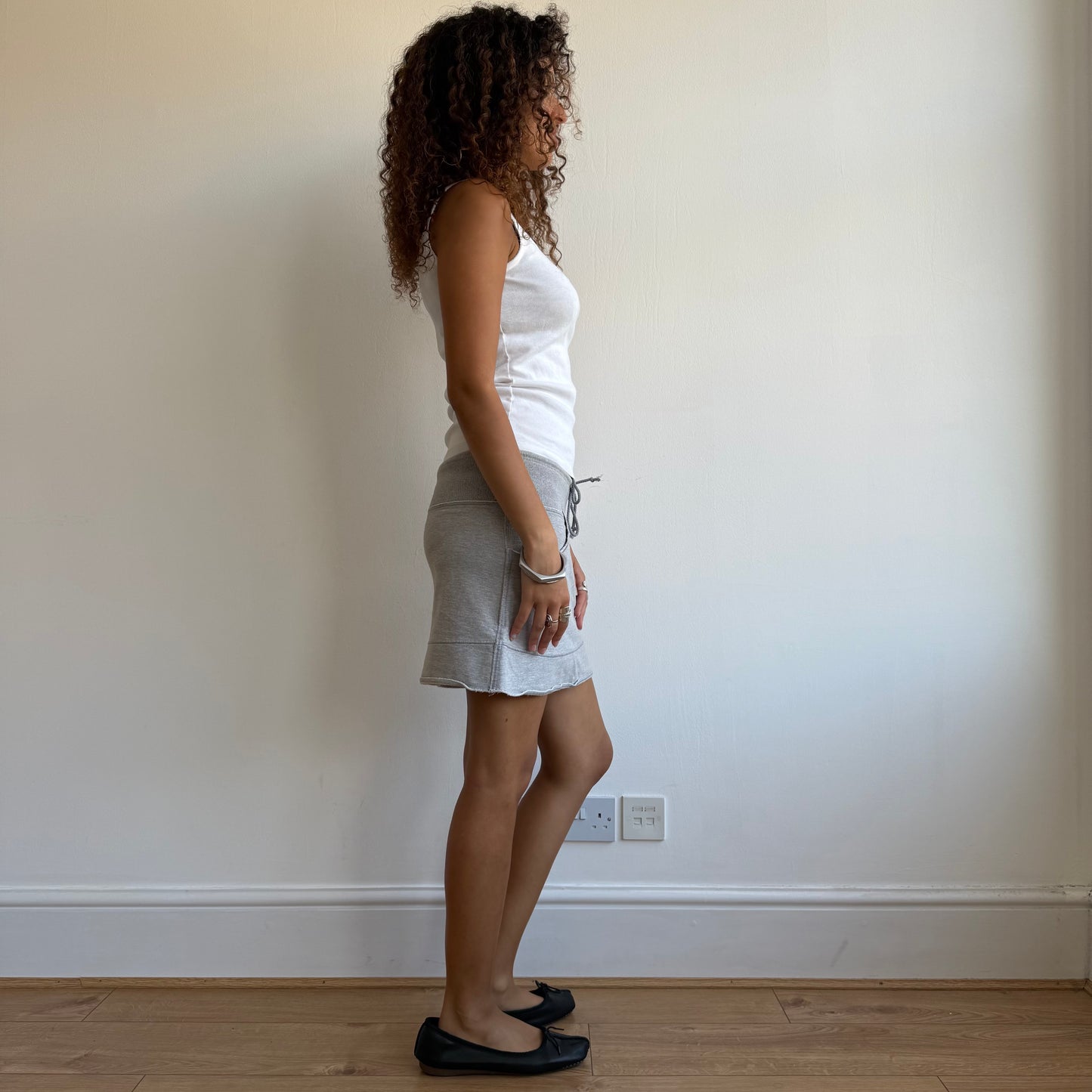 Grey sporty mini skirt - Size M