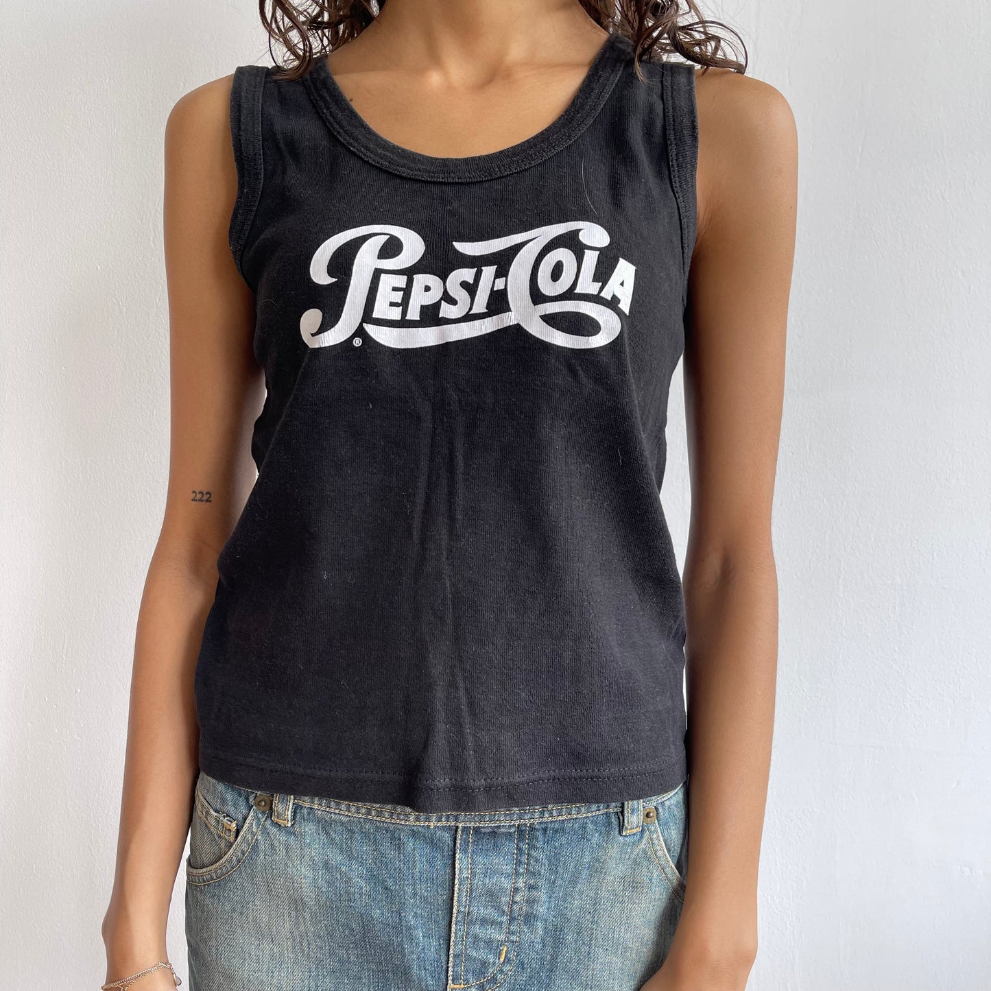 Black Pepsi cami - Size S