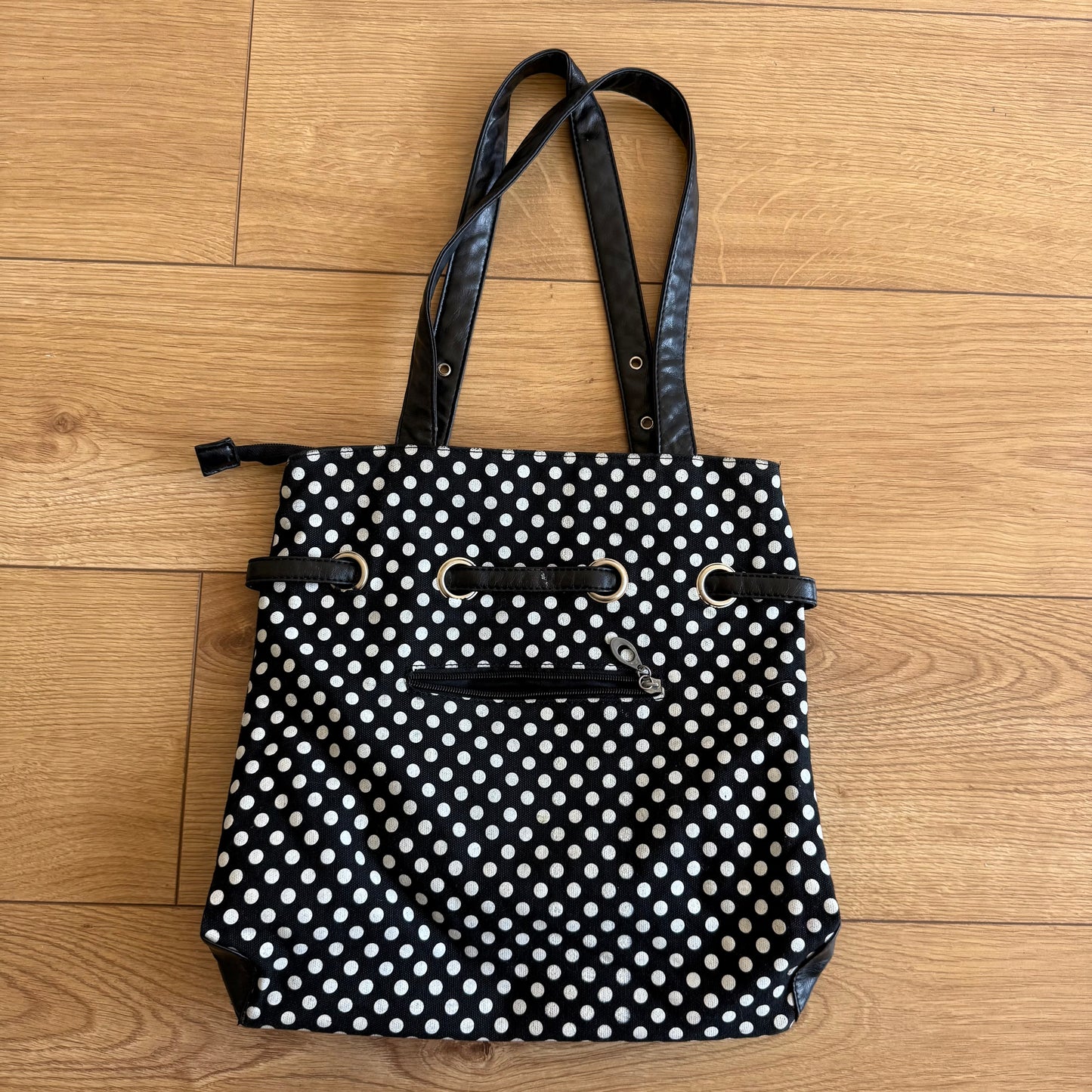 Polka dot tote bag