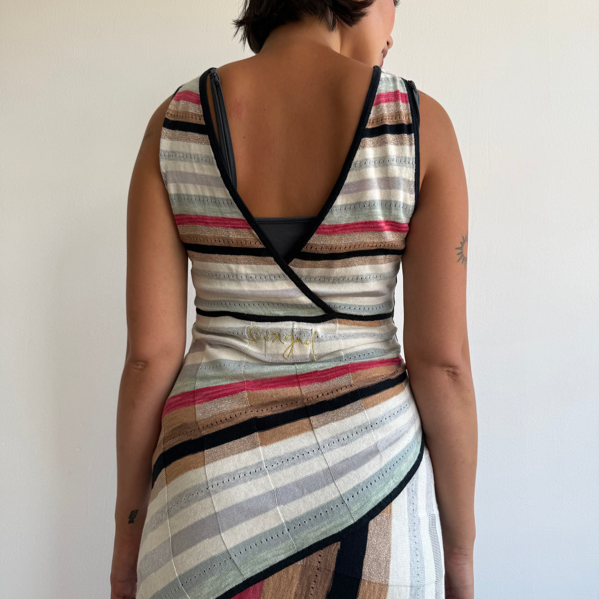 Desigual striped knit dress - Size S/M