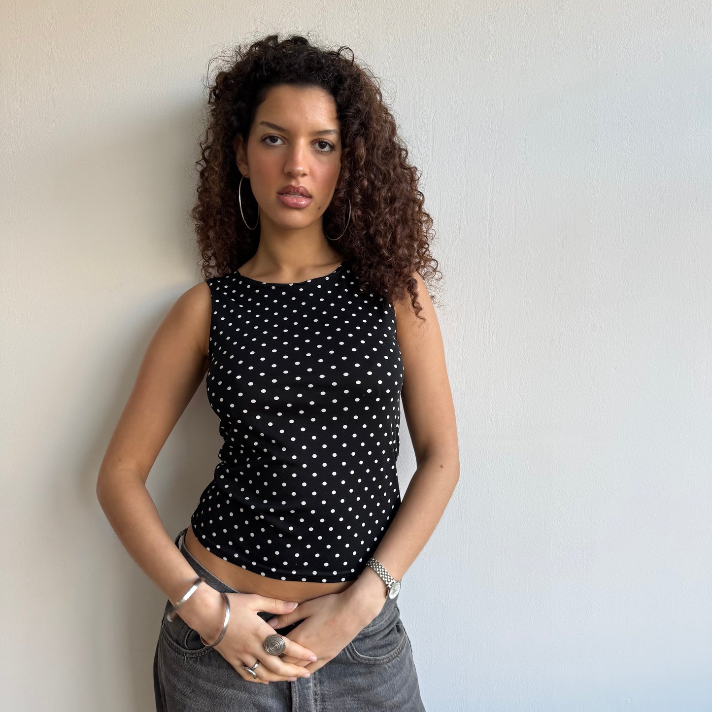 Polka dot top - Size S