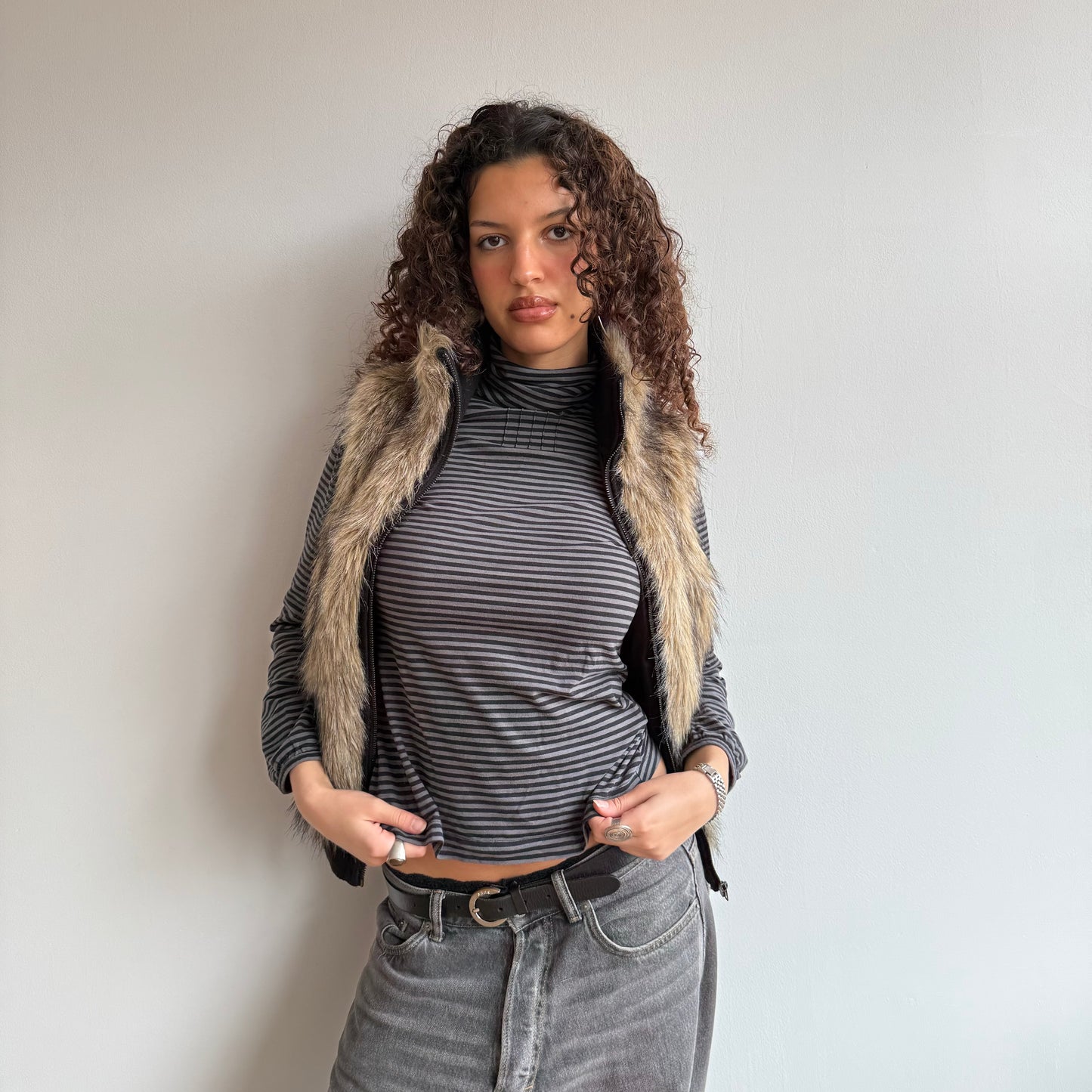 Faux fur gilet - Size S