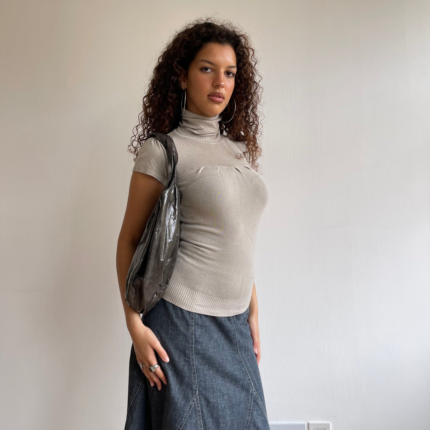 Brown hobo bag