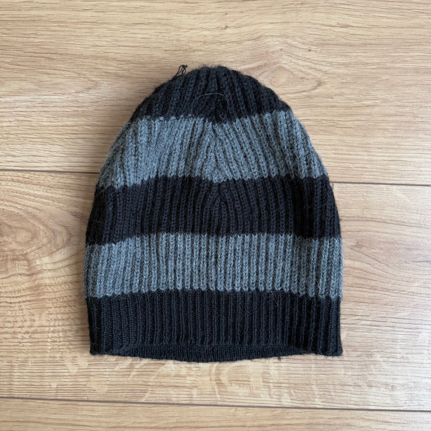 Striped hat and scarf