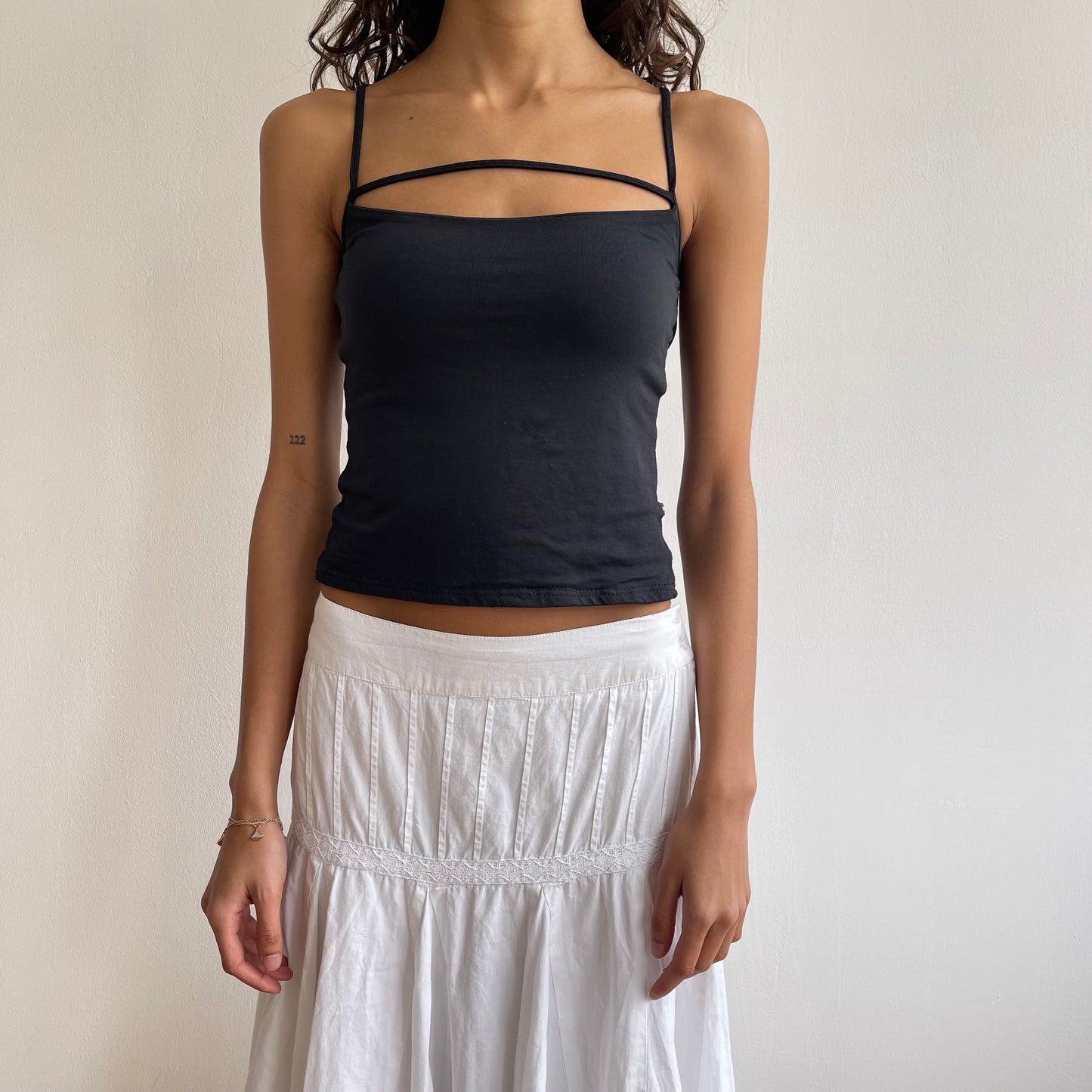 Black cut-out morgan cami - Size XS