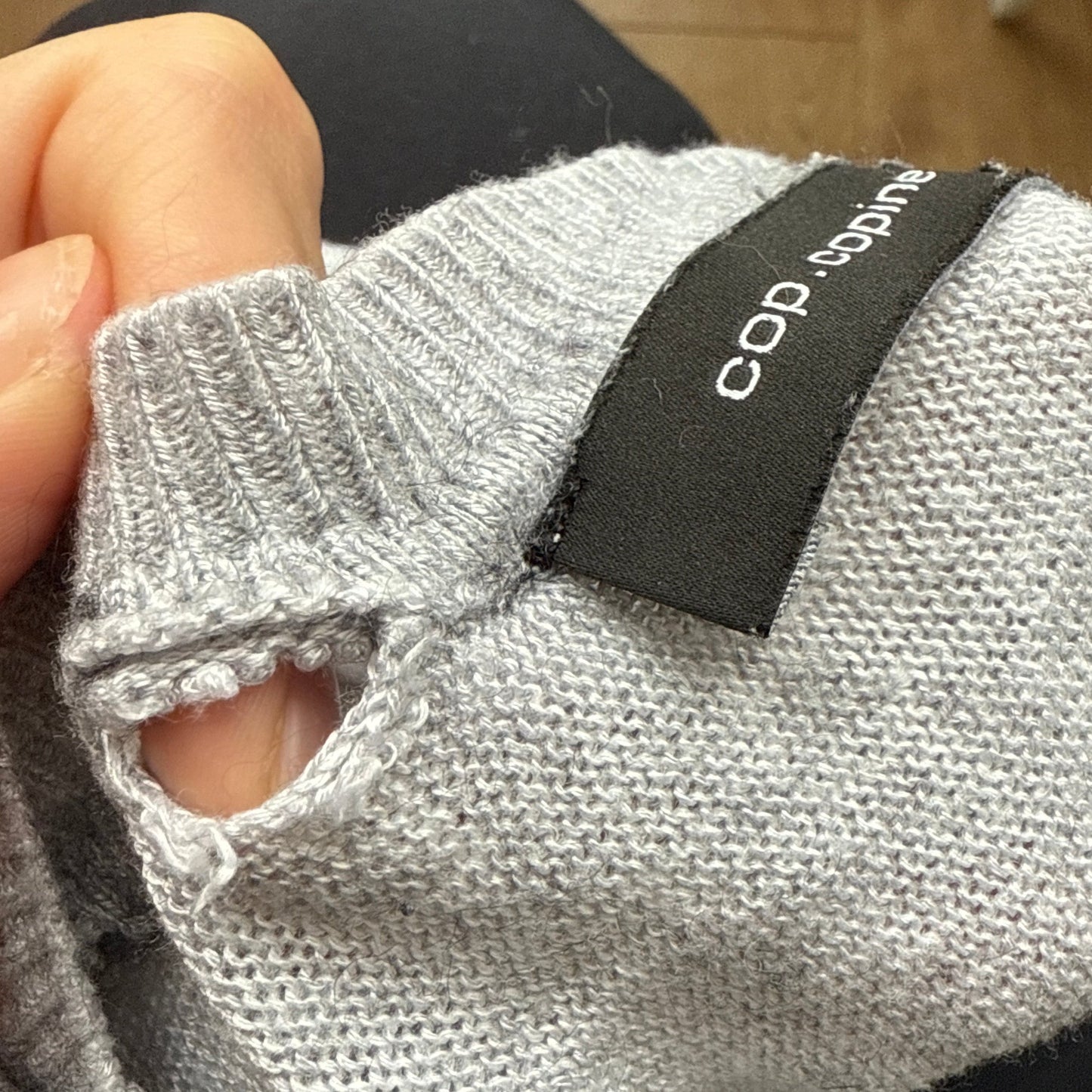 Cop Copine grey knit - Size S