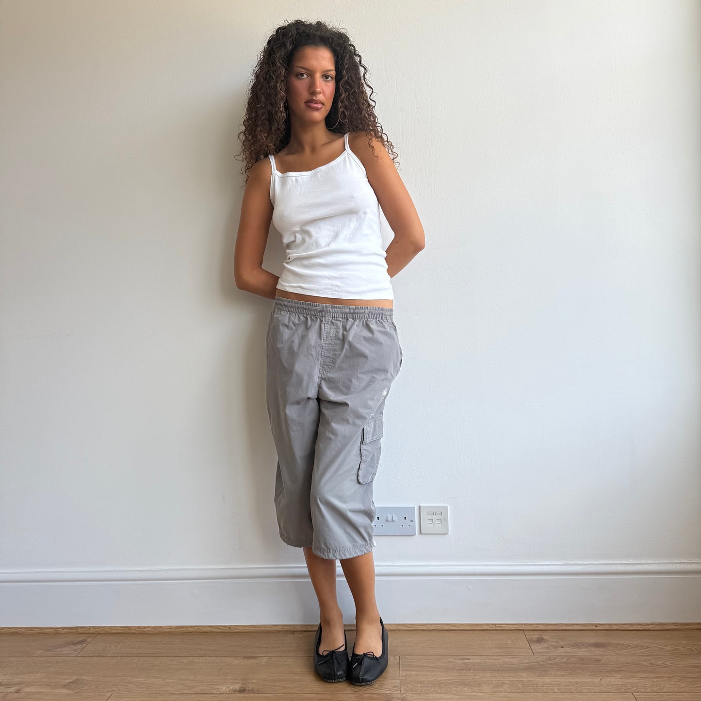 Dark grey Adidas capris - Size S