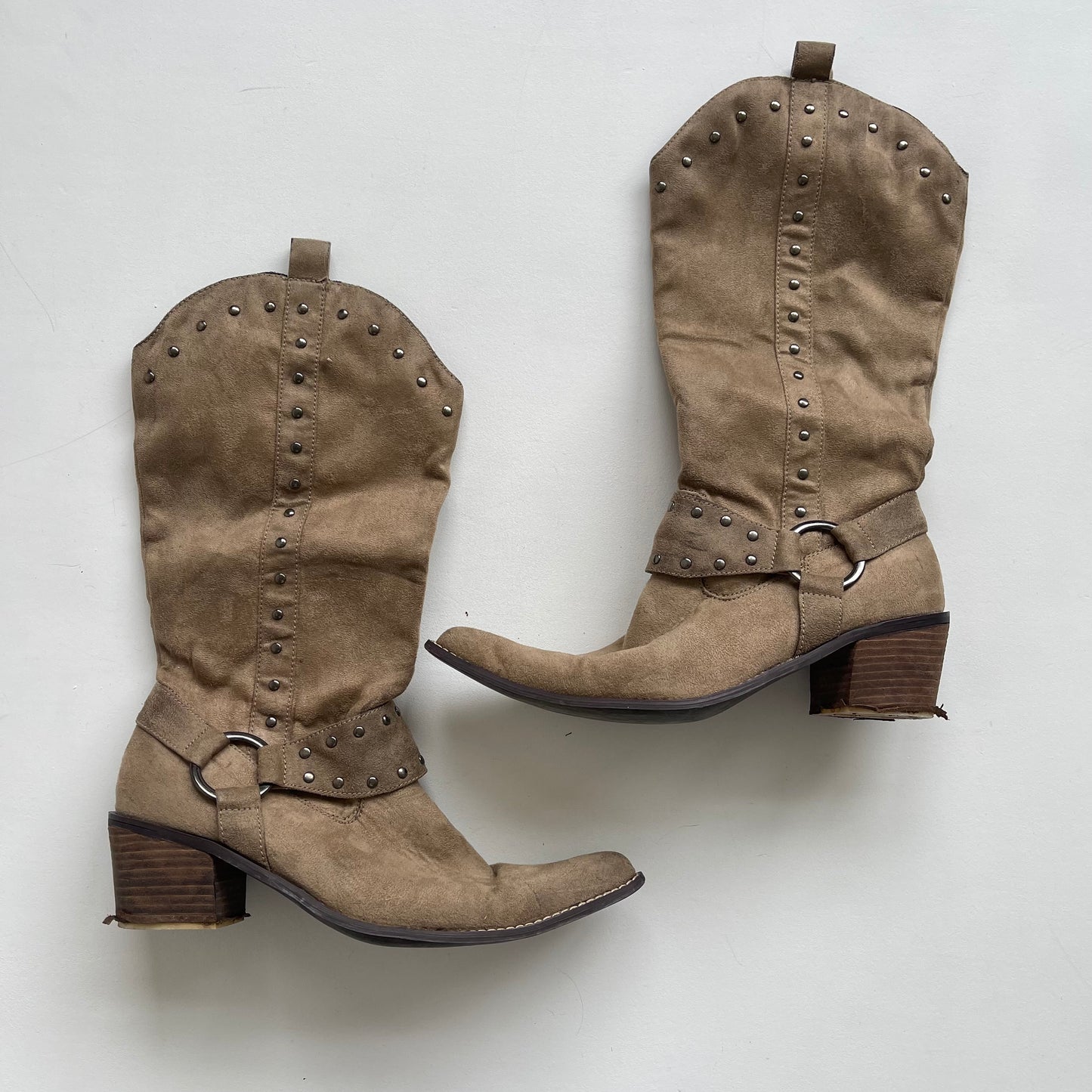 Brown cowboy boots - Size UK6