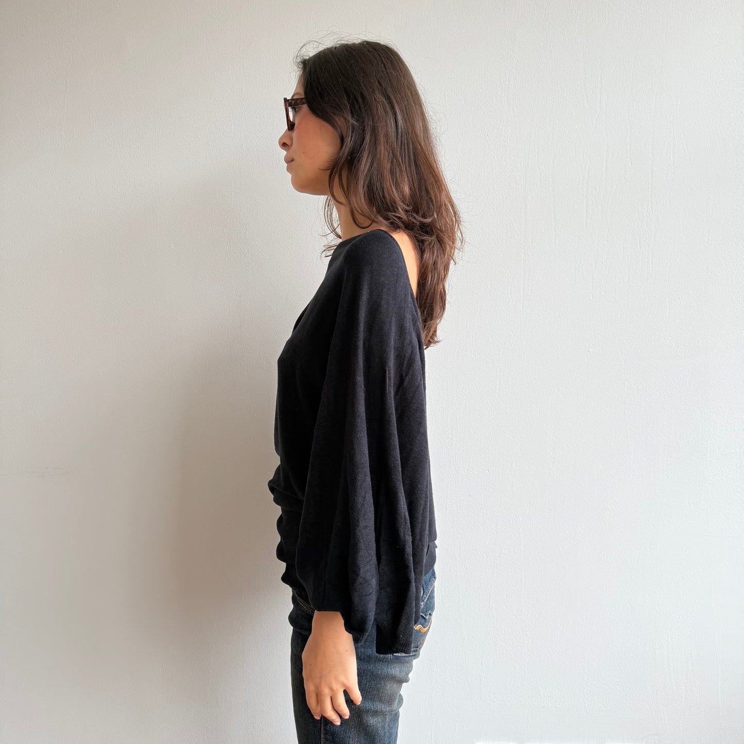 Black slouchy knit - Size M