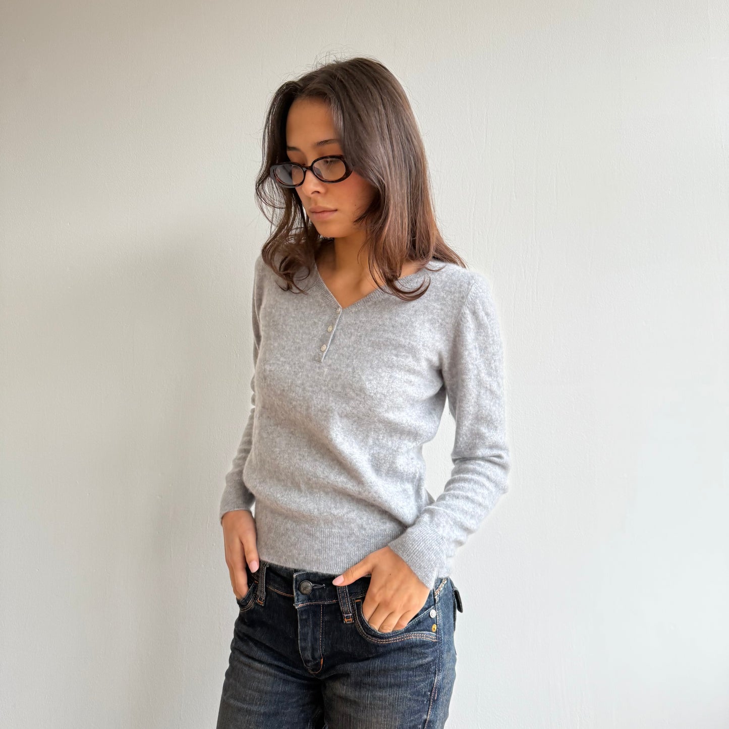 Grey cashmere knit - Size S