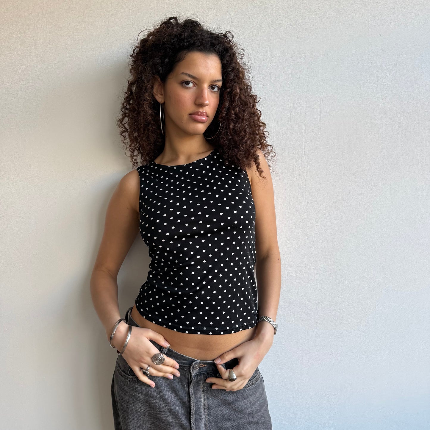 Polka dot top - Size S