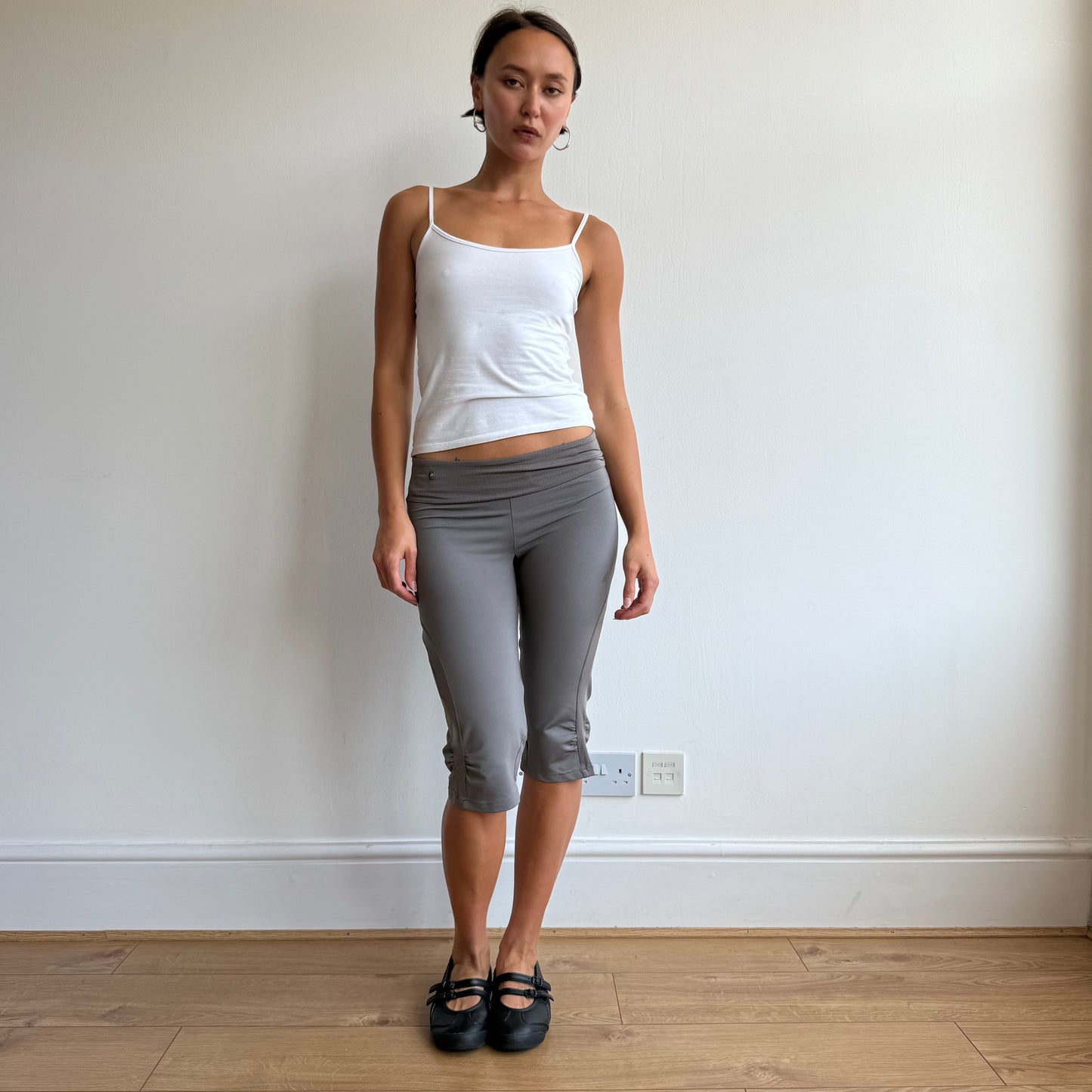 Taupe Adidas capris - Size XS