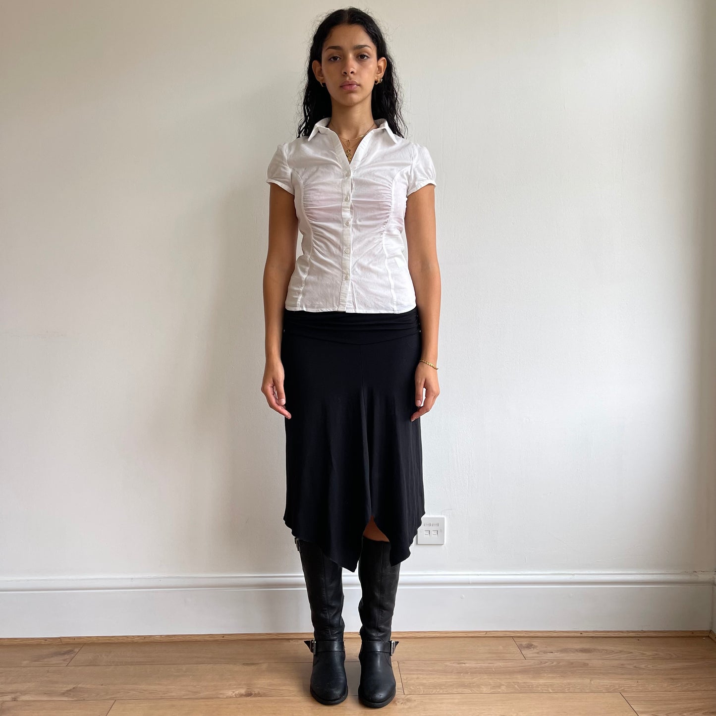 White short sleeve shirt - Size S