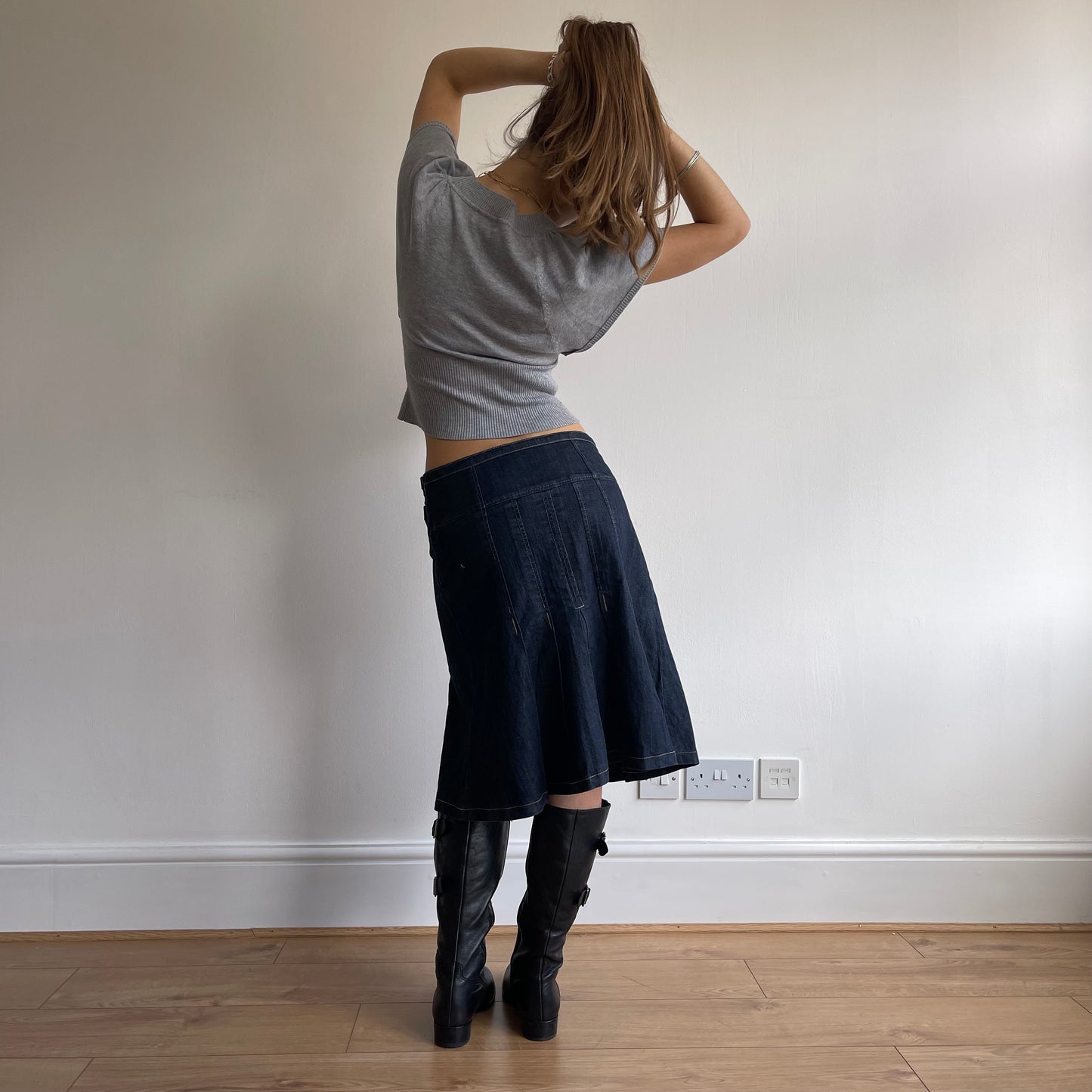 Grey short sleeve jumper - Size S