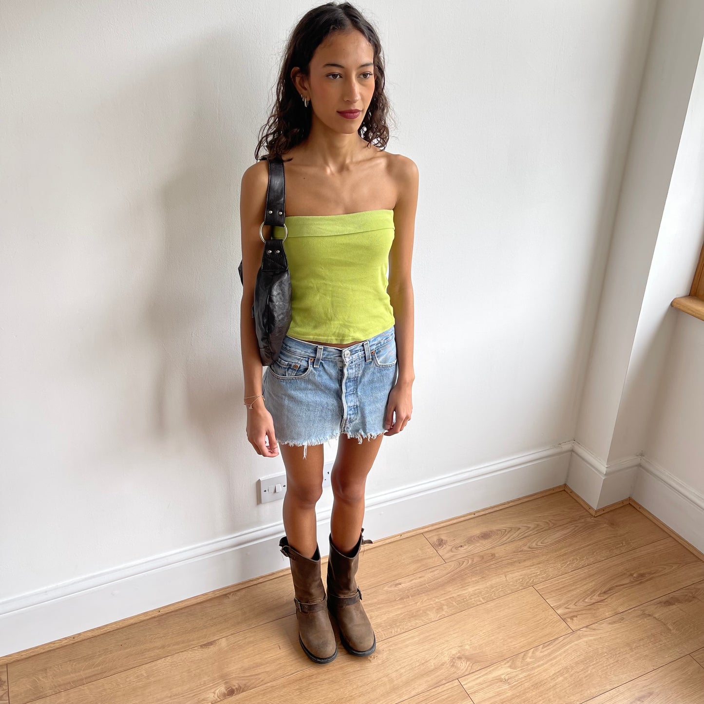 Green bandeau top - Size S