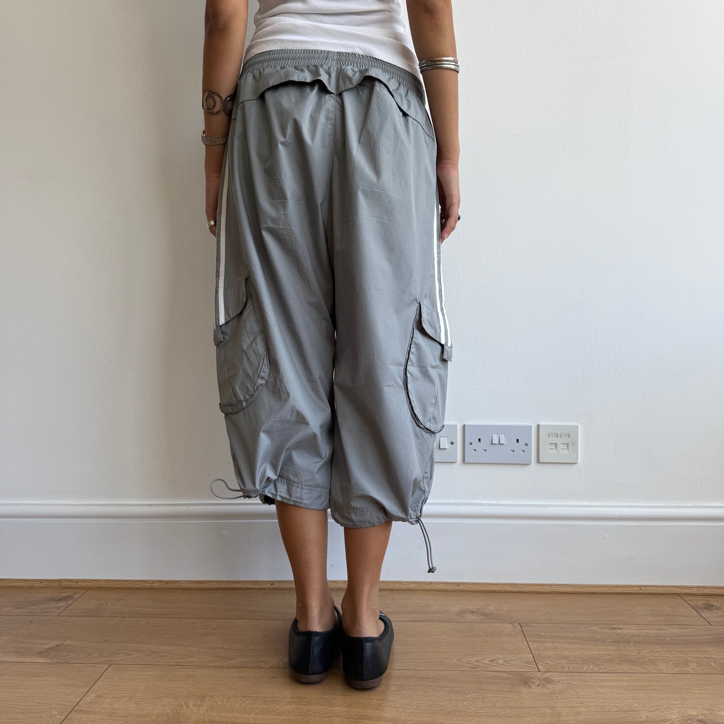 Grey Adidas capris - Size L