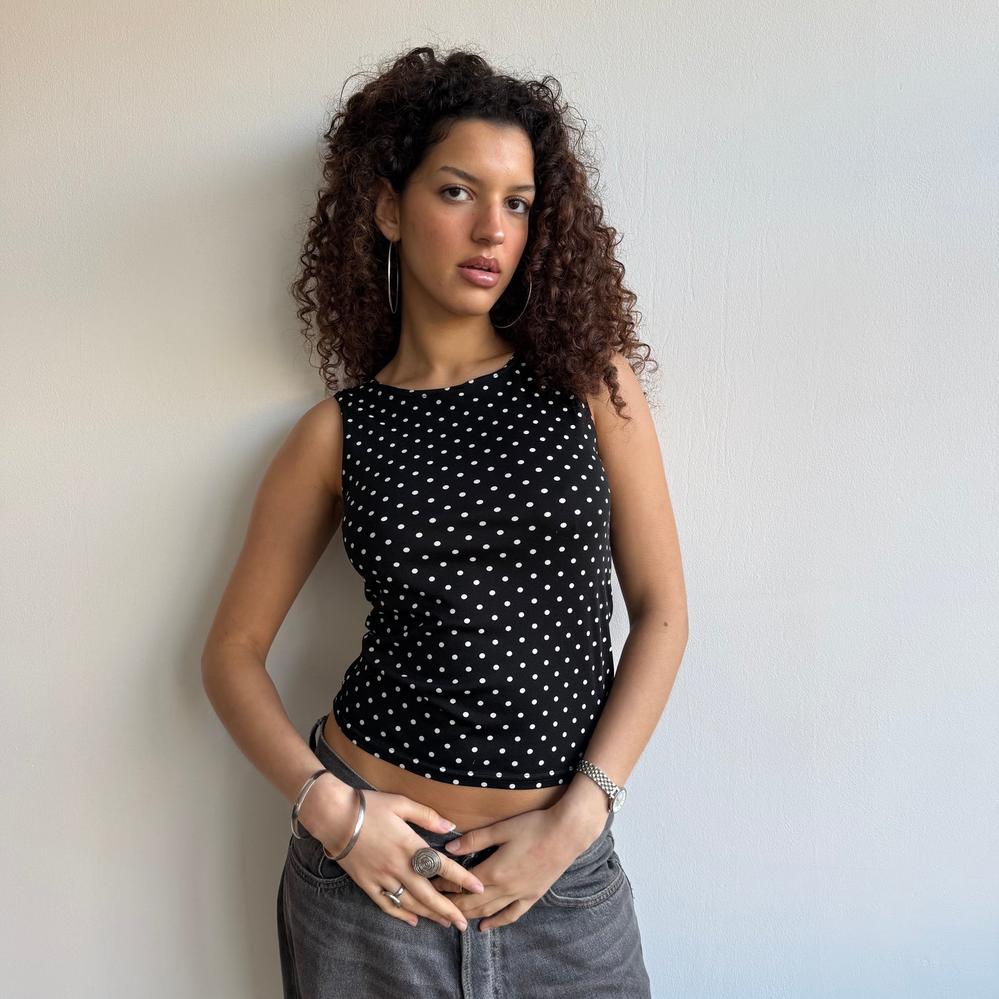 Polka dot top - Size S