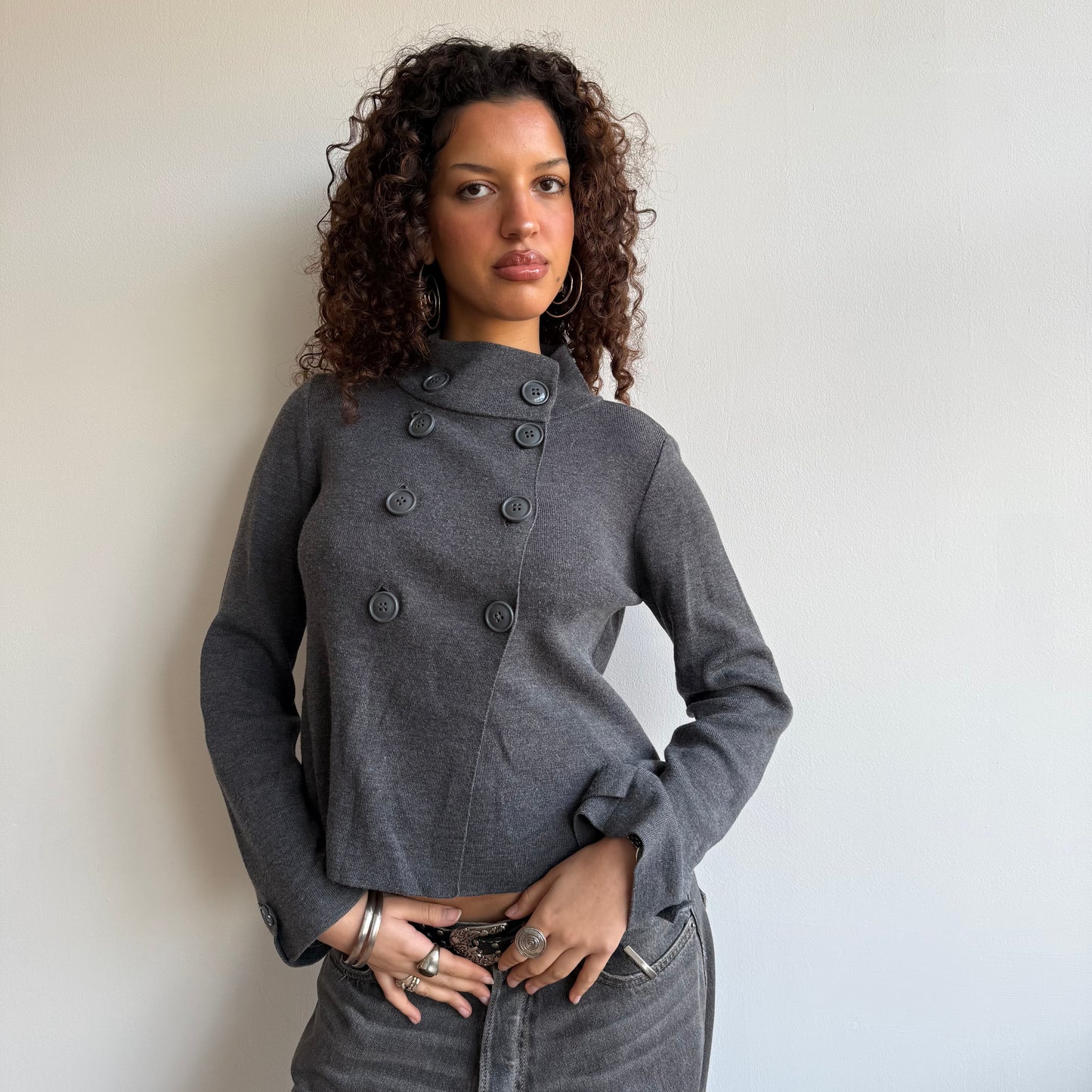 Grey pea knit - Size S