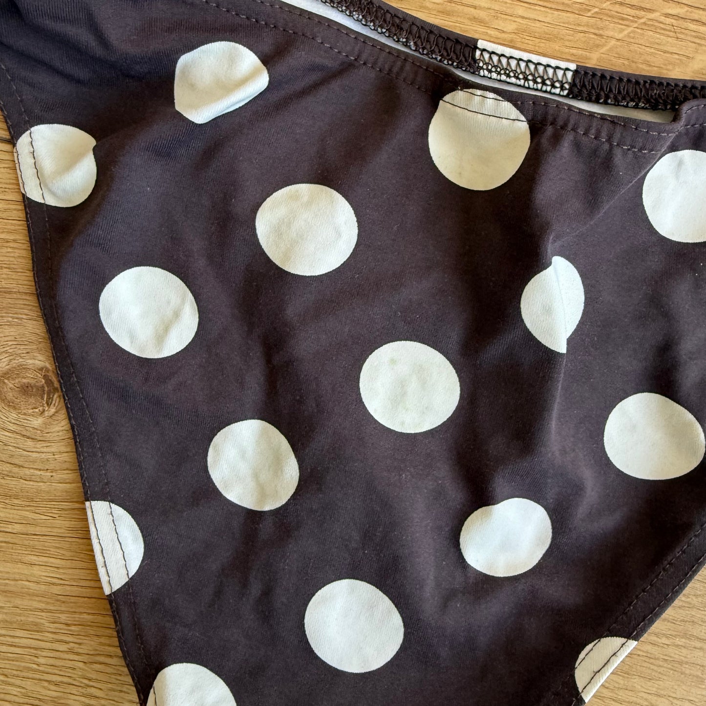 Brown polka dot bikini - Size S