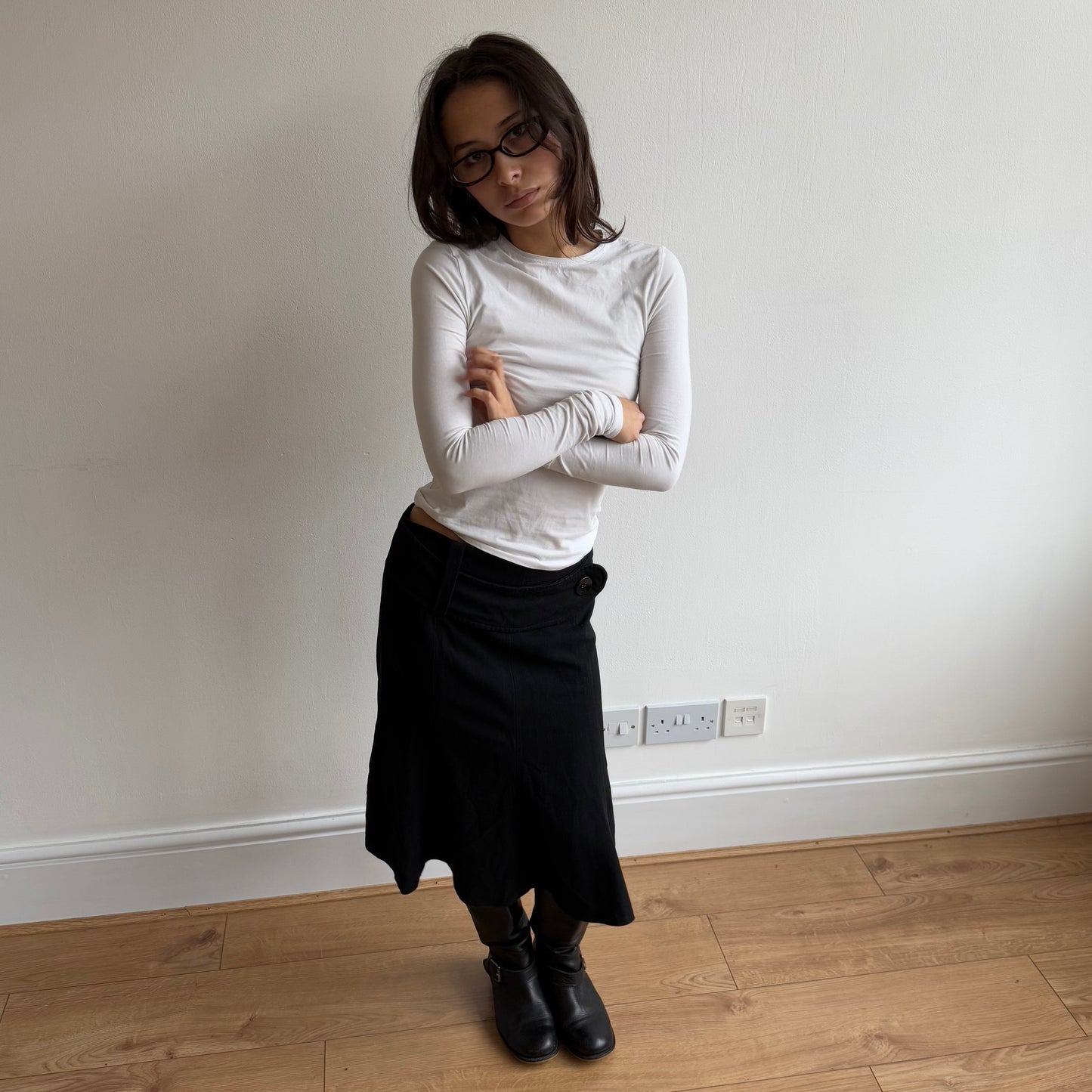 Black belt skirt - Size S