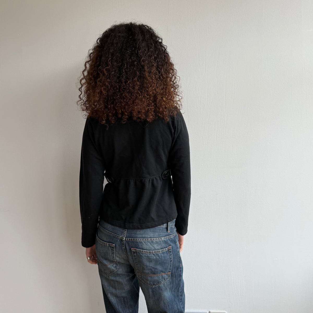 Black peacoat jumper - Size S/M
