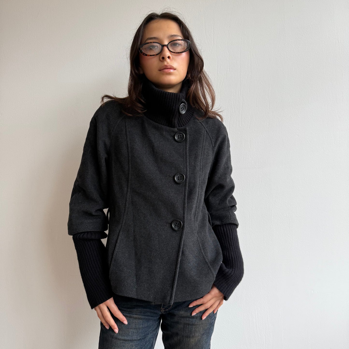 Bi-material jacket - Size S