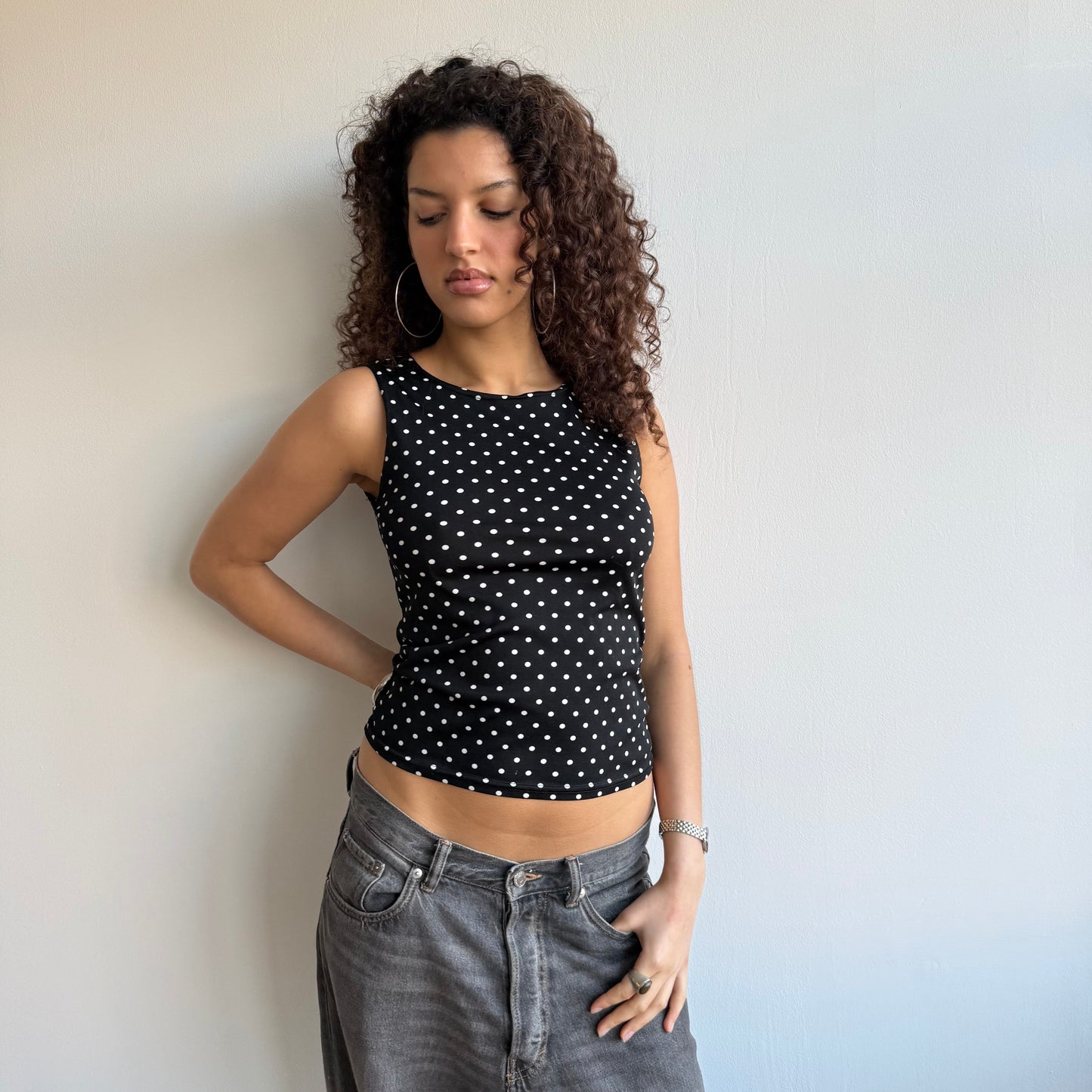 Polka dot top - Size S