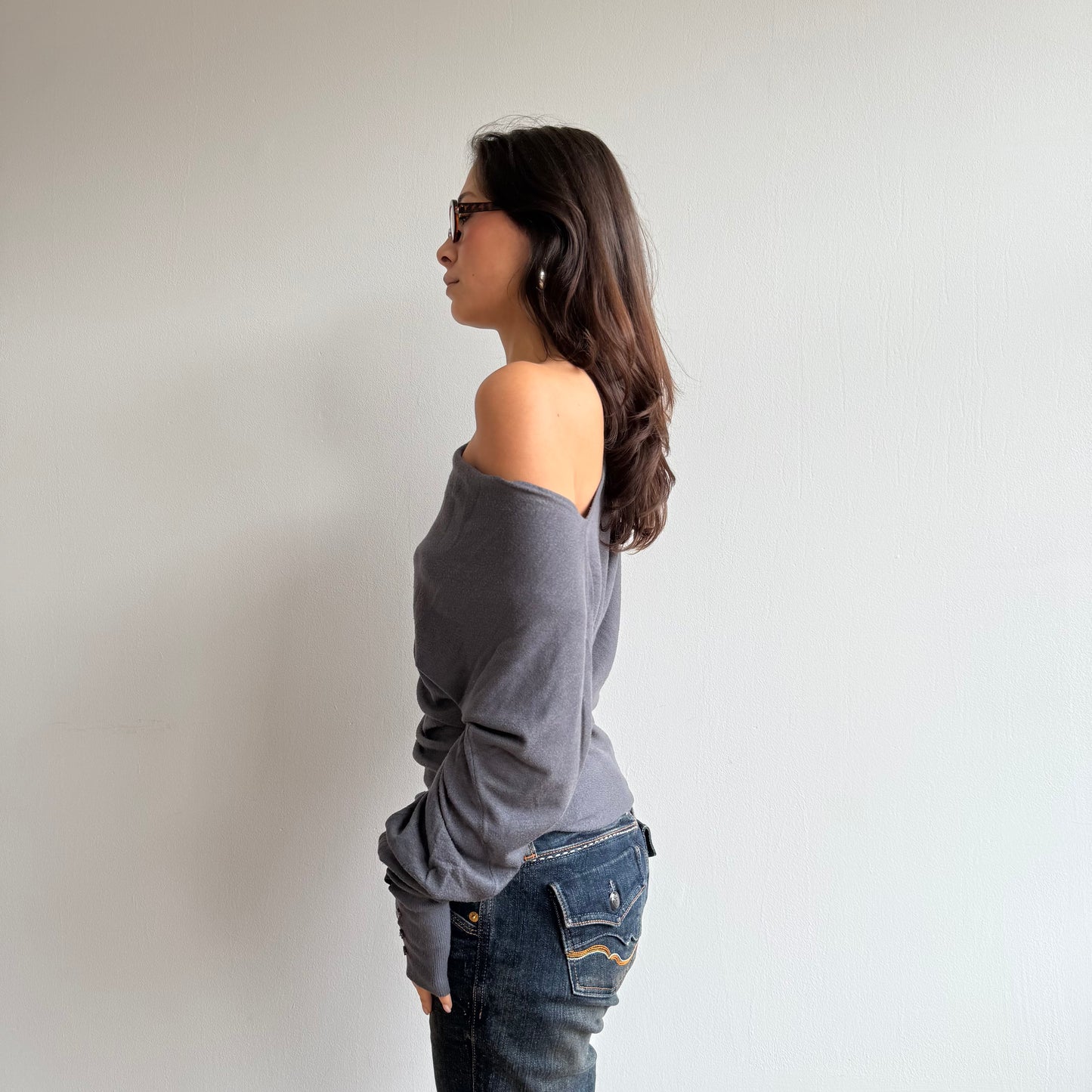 Grey slouchy knit - Size S (2)
