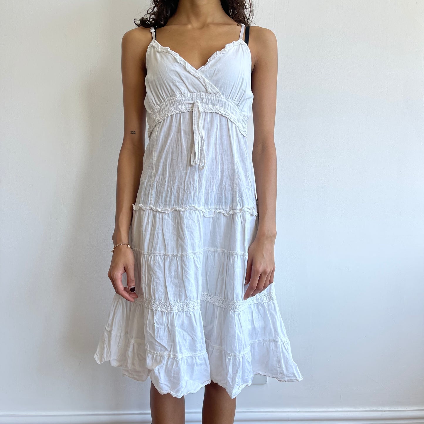 White boho summer dress - Size S