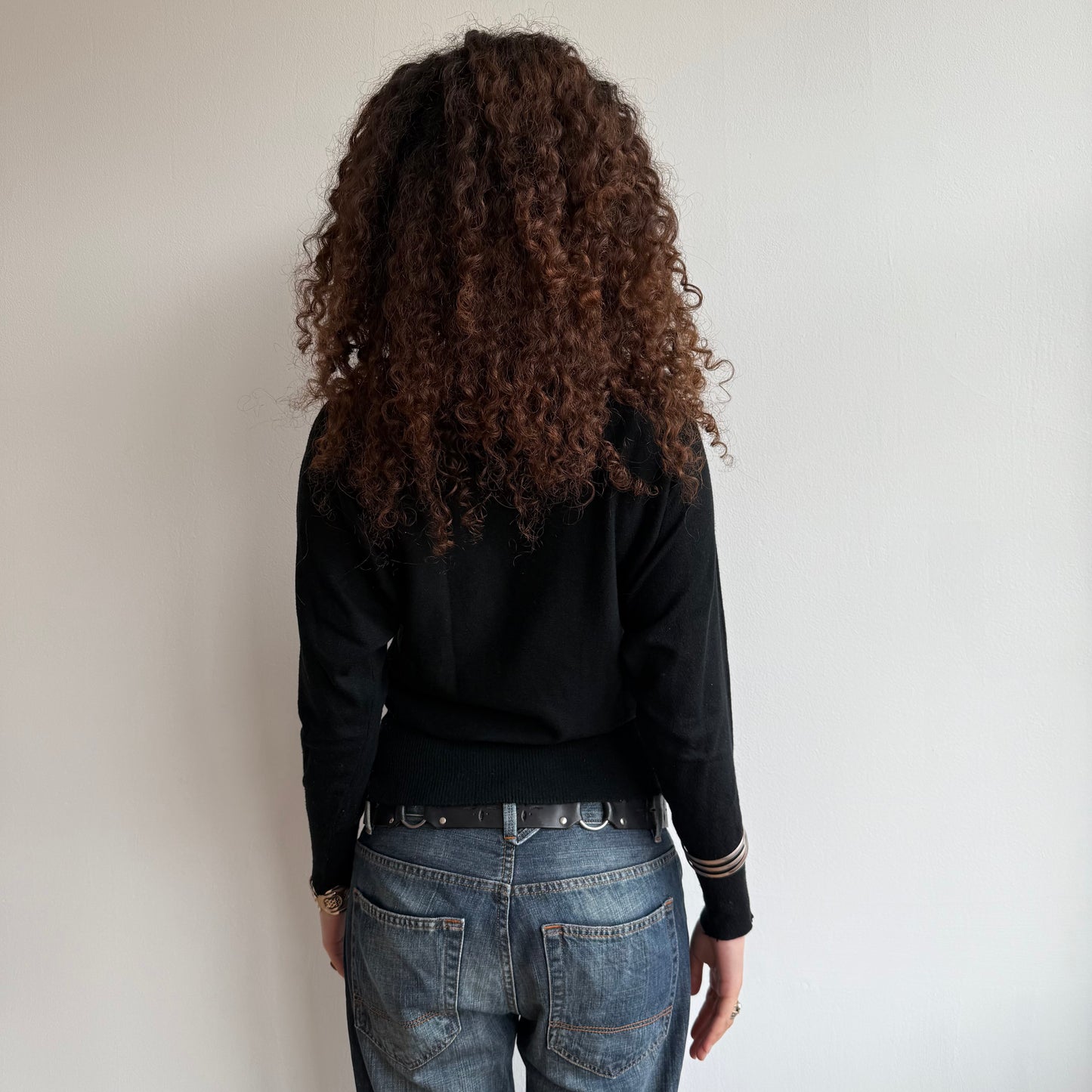 Black slouchy knit (4) - Size S