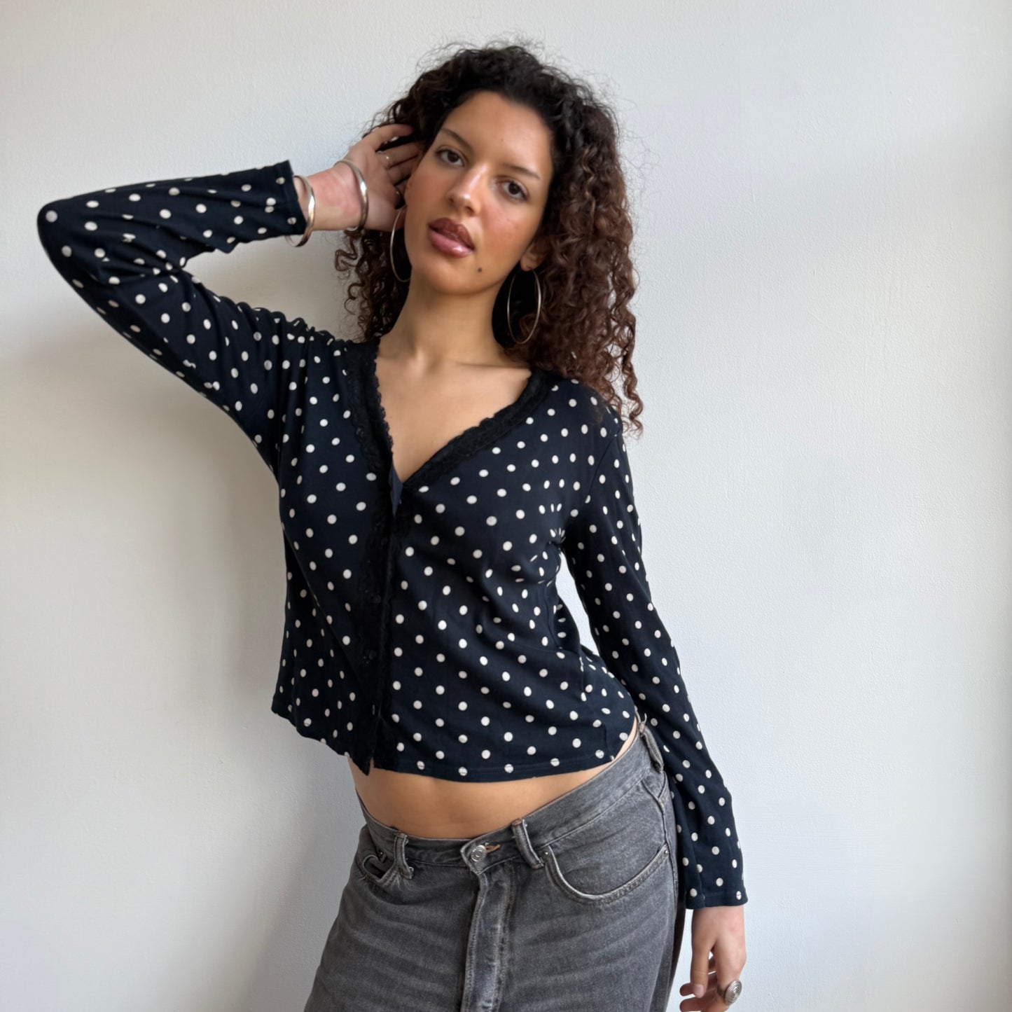 Polka dot cardigan - Size M
