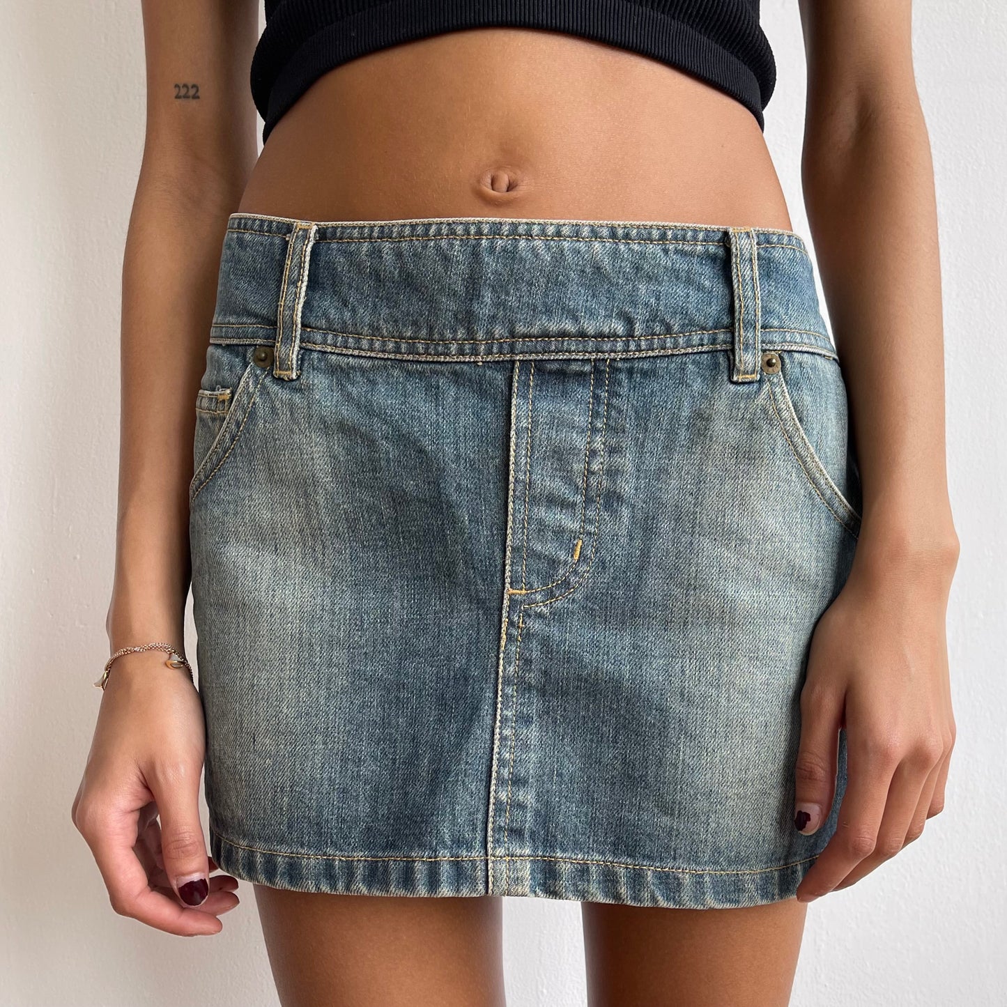 Denim mini skirt - Size S
