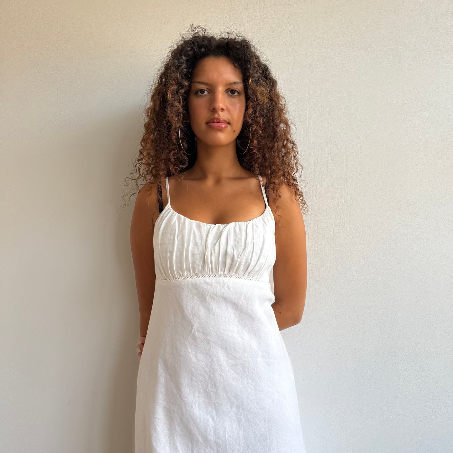 White milkmaid dress - Size S